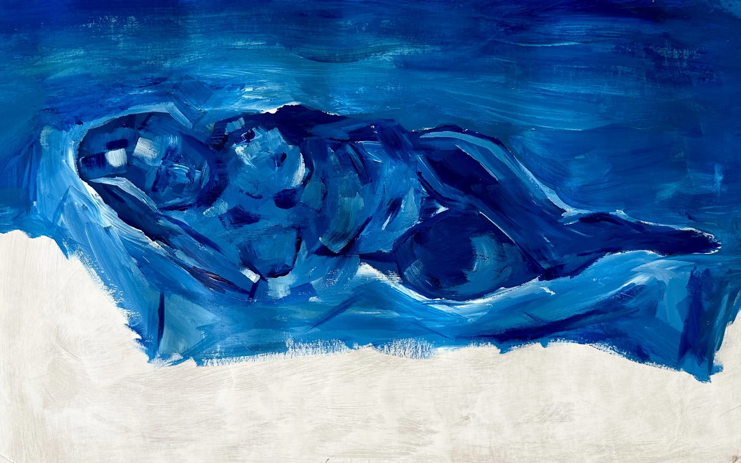 Blue figure - Acrylic 