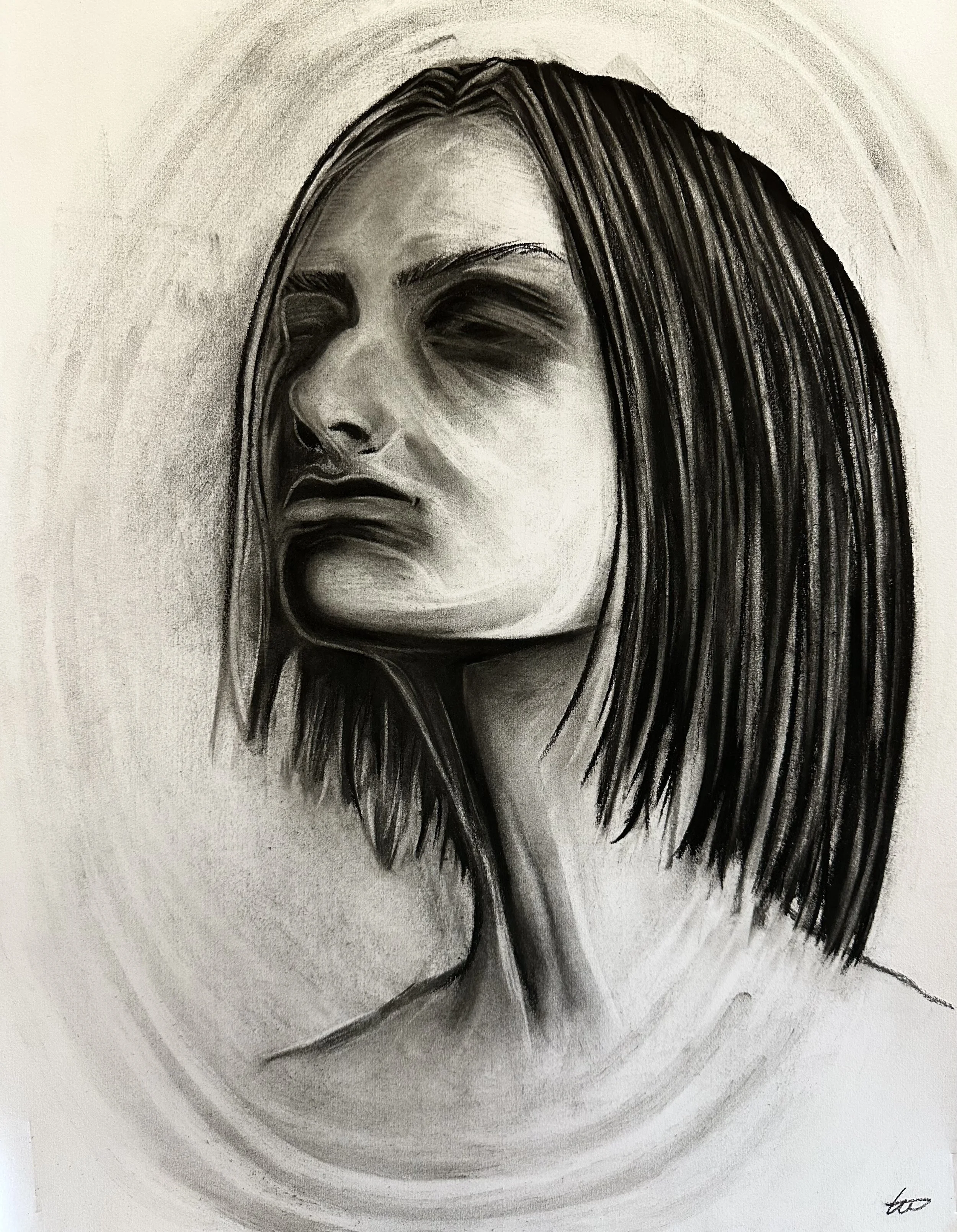 “Ανεβαίνω” - Charcoal , 42x59.4cm