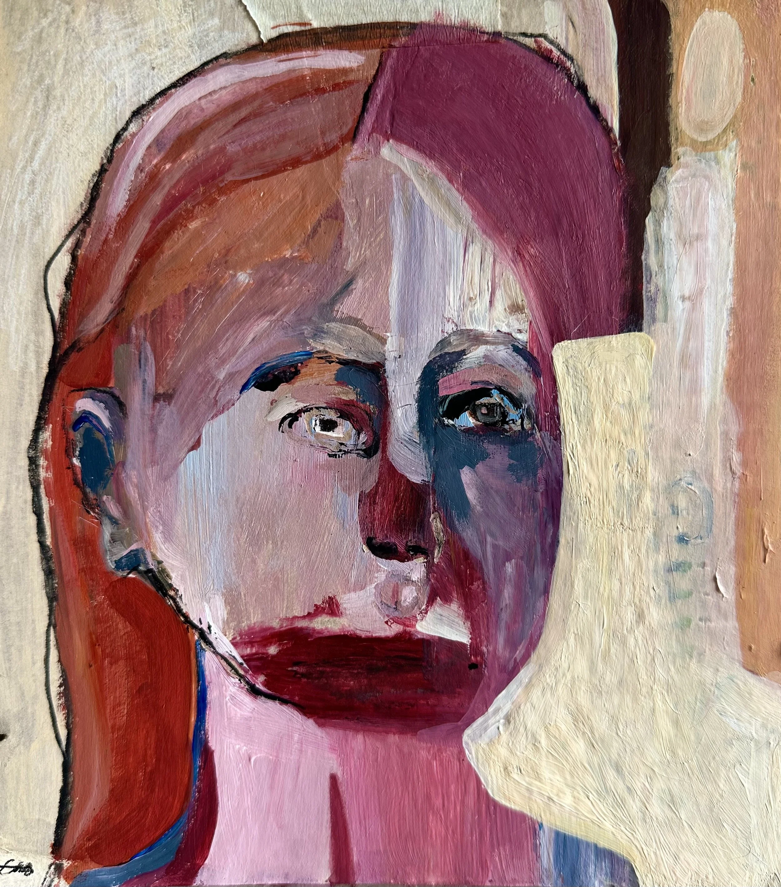 “Light my candle” (1/11) - Mixed media on cardboard , 20x20cm