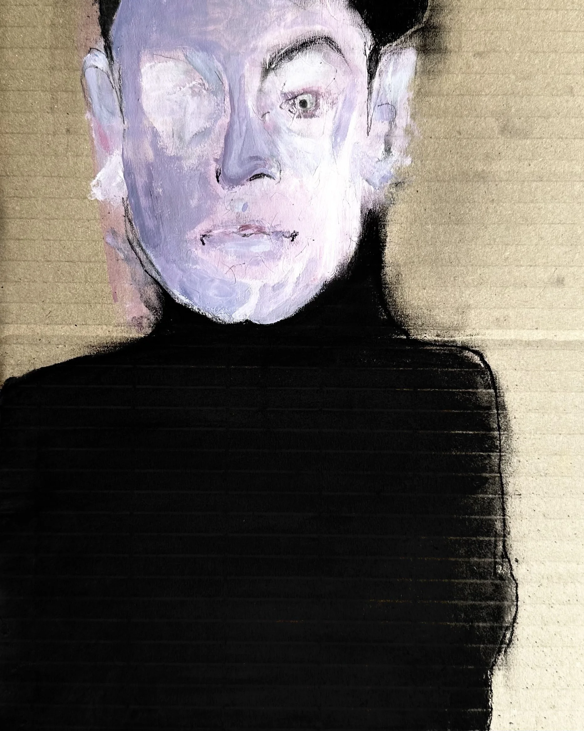 “Πρόσεχε παιδί μου πως μιλάς” - Mixed Media on cardboard