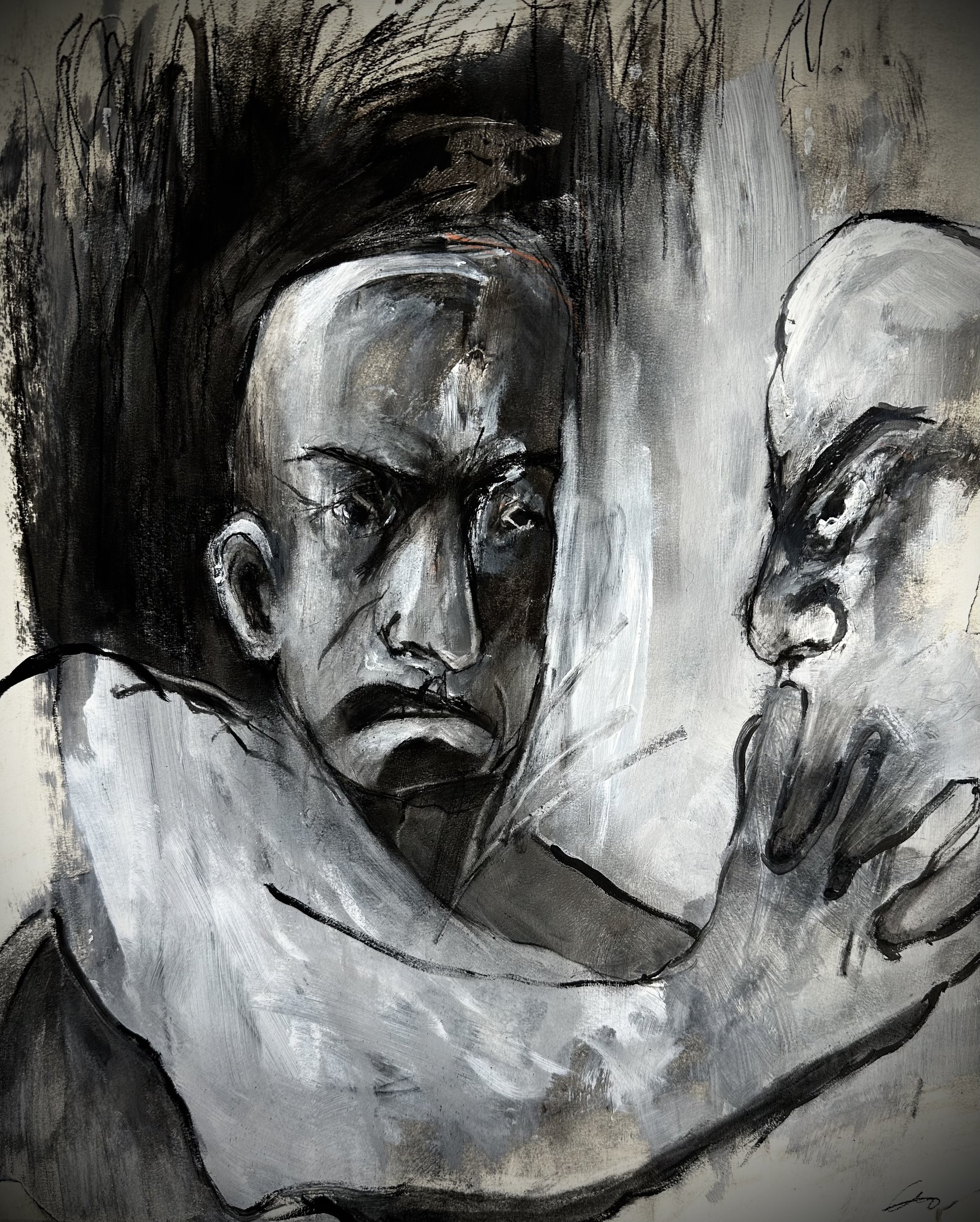 “Tunnel Vision” - Mixed Media , 35.56x43.18cm