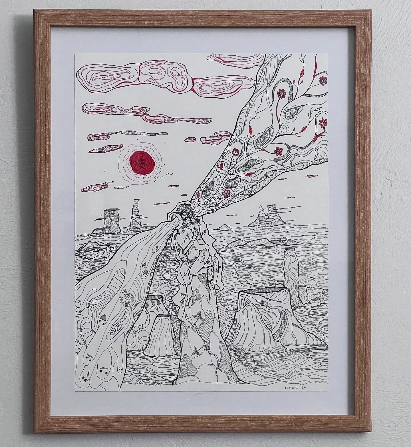 Another piece i gifted to my wonderful friend 😊
Micron on mixed media paper.