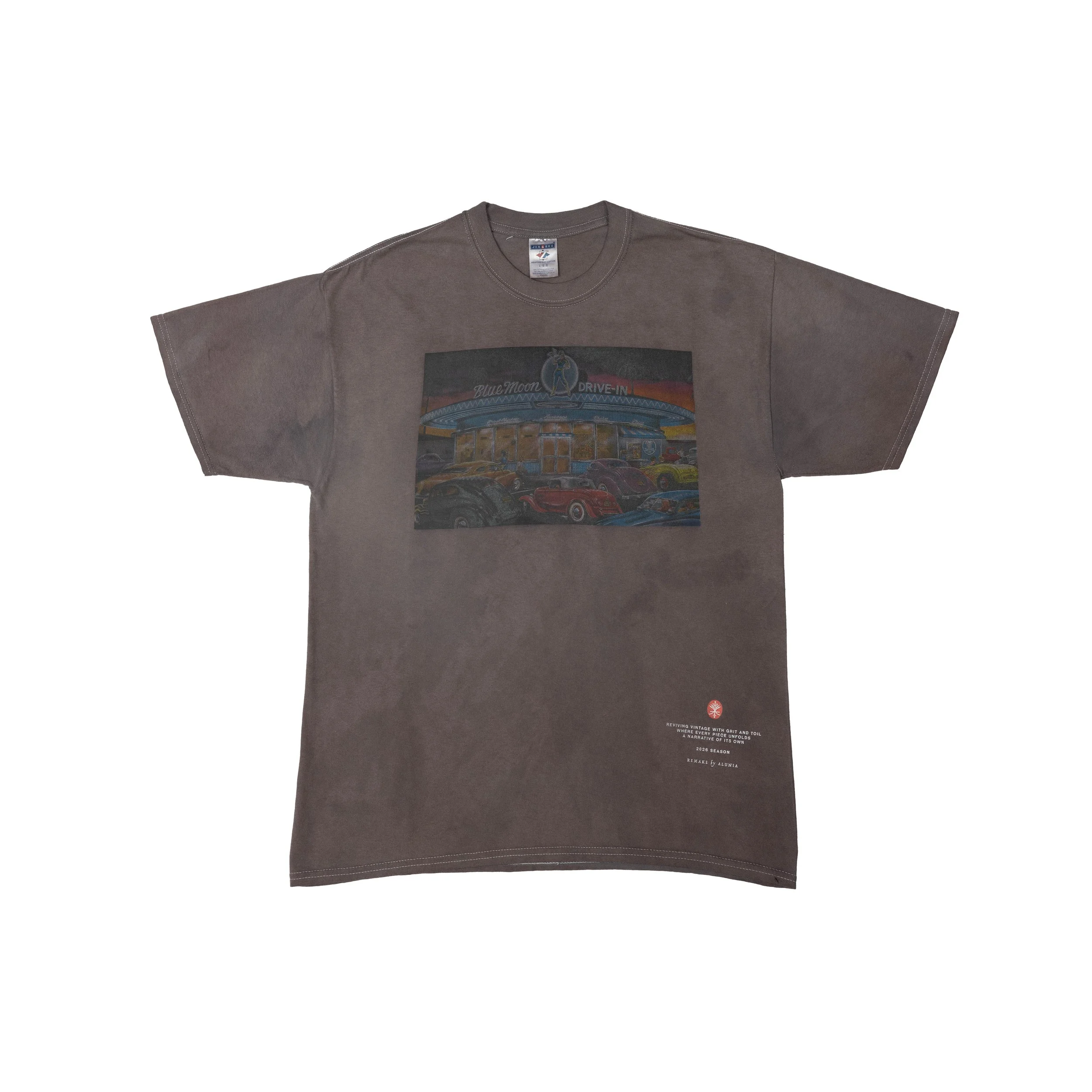 Remake Vintage T-Shirt (Blue Moon Drive-In) - Size Large