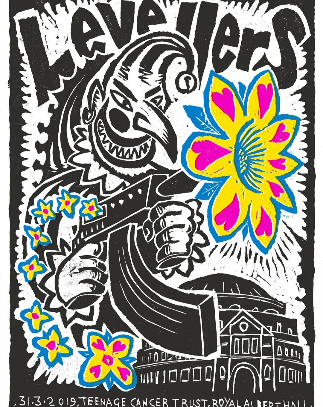 Great to see JeremyLeveller's Fantastic A2 screenprint for Teenager Cancer Trust @teenage_cancer now available for sale. I helped out with the Repro, keeping the image as true to the original linocut as possible. More info at @jeremyleveller
These ar