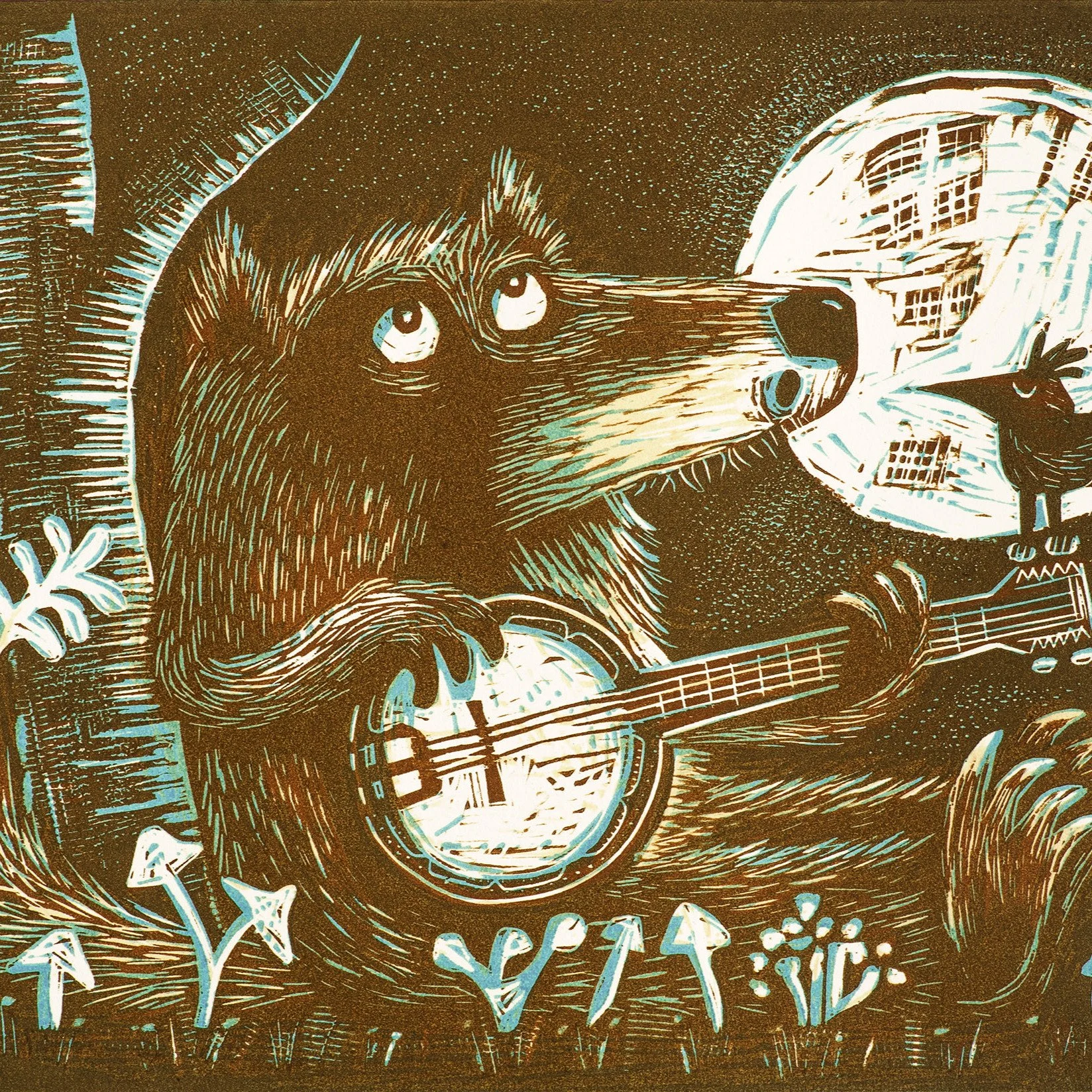 Serenading under the moon, what could be nicer!

Finally available on my website - go visit for more details!