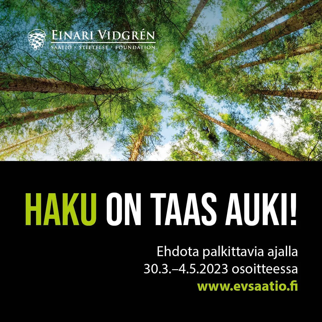 Einari Vidgrén Säätiö etsii vastuullisia metsäosaajia 