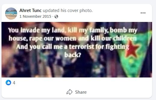 Facebook: Ahret Tunc aged 10