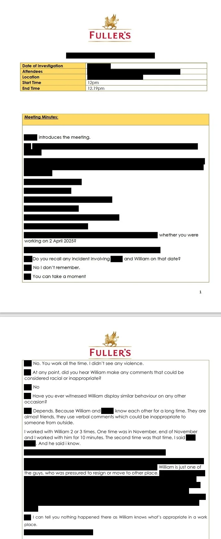 Denis Witness Statement