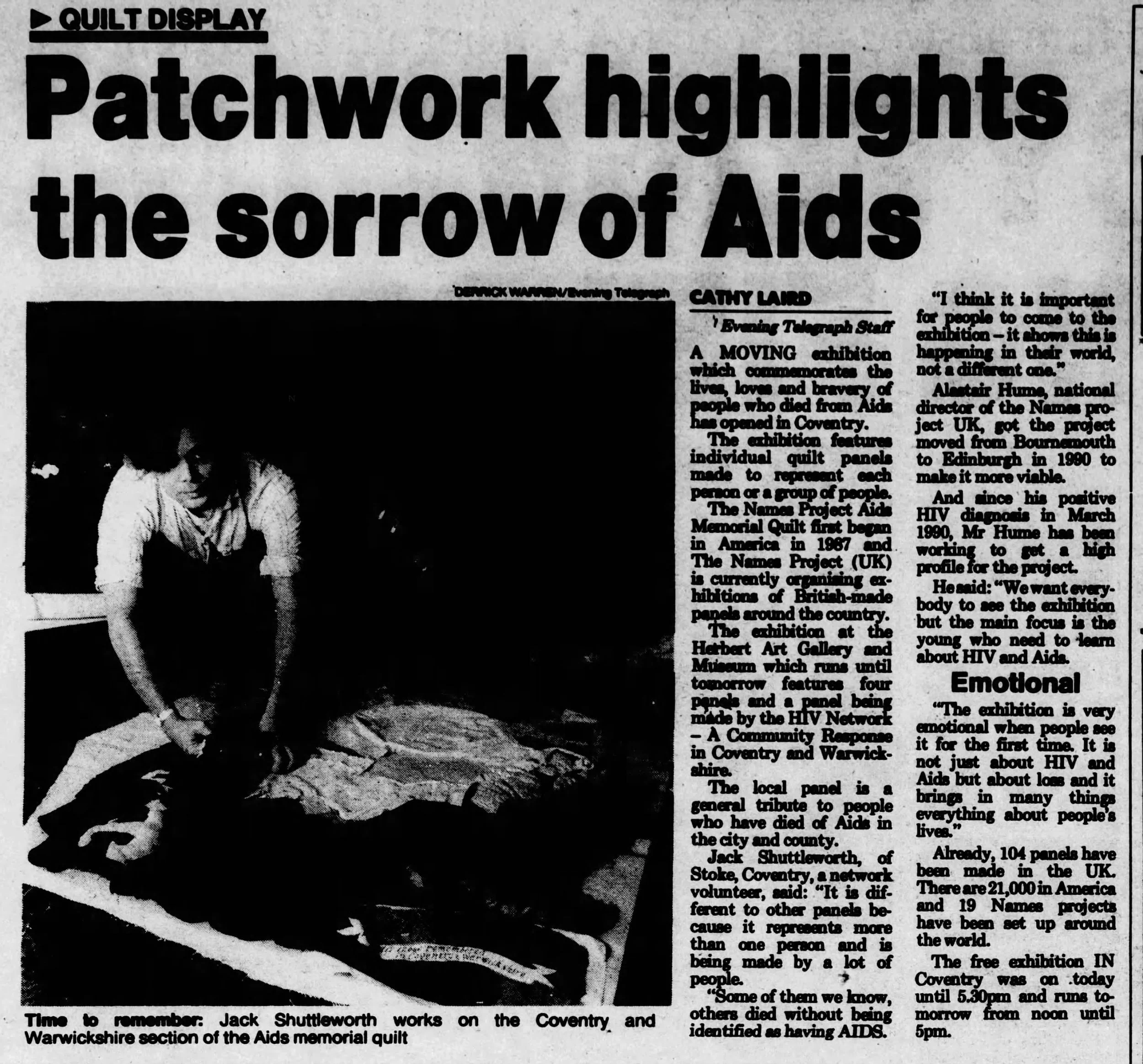 Coventry Telegraph 21 Nov 1992