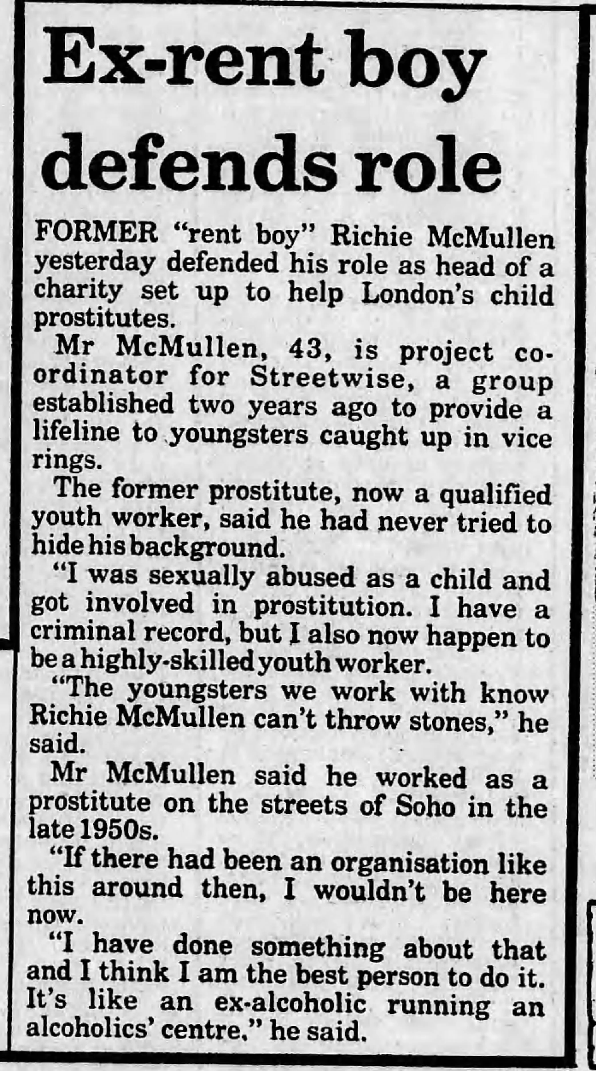 Northern Echo 22 May 1987