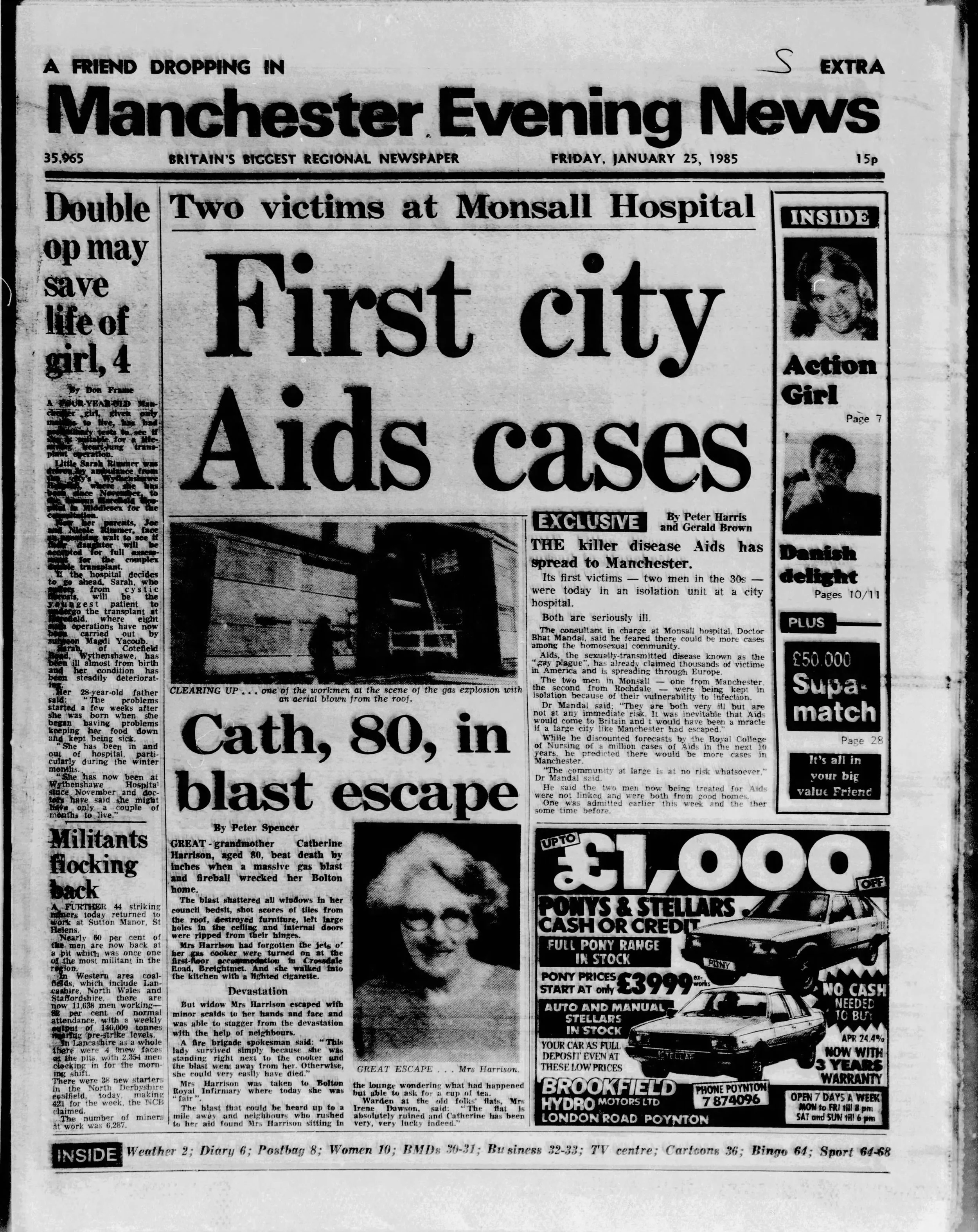Manchester News 25 Jan 1985