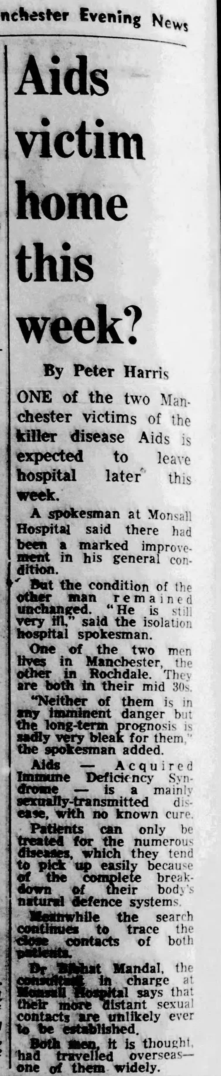 Manchester News 29 Jan 1985