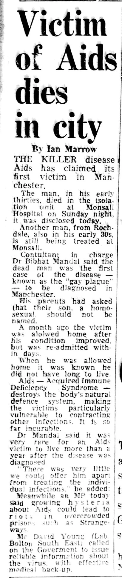 Manchester News 26 Feb 1985