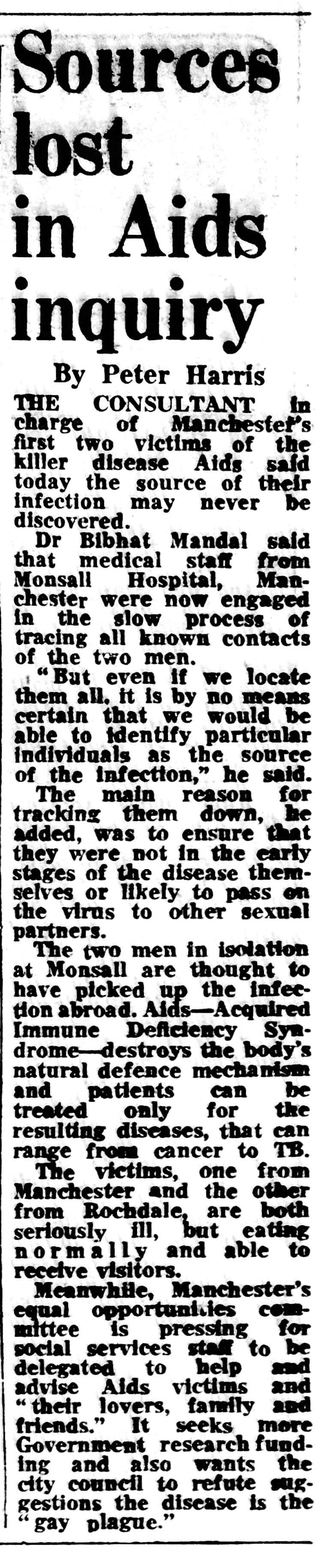 Manchester News 28 Jan 1985