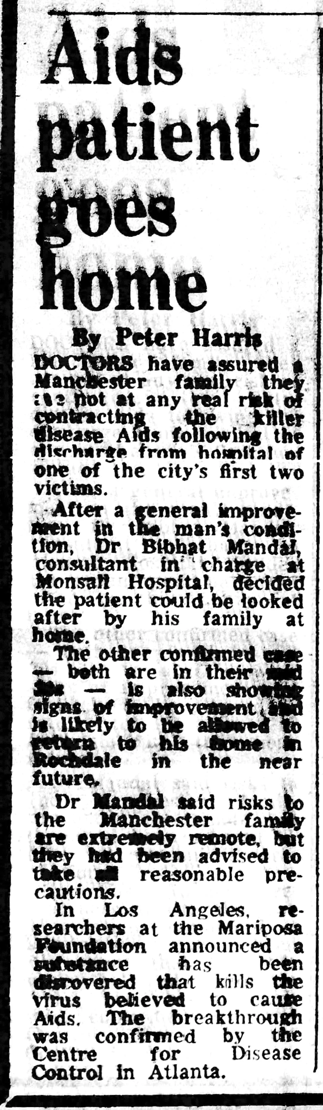 Manchester News 1 Feb 1985