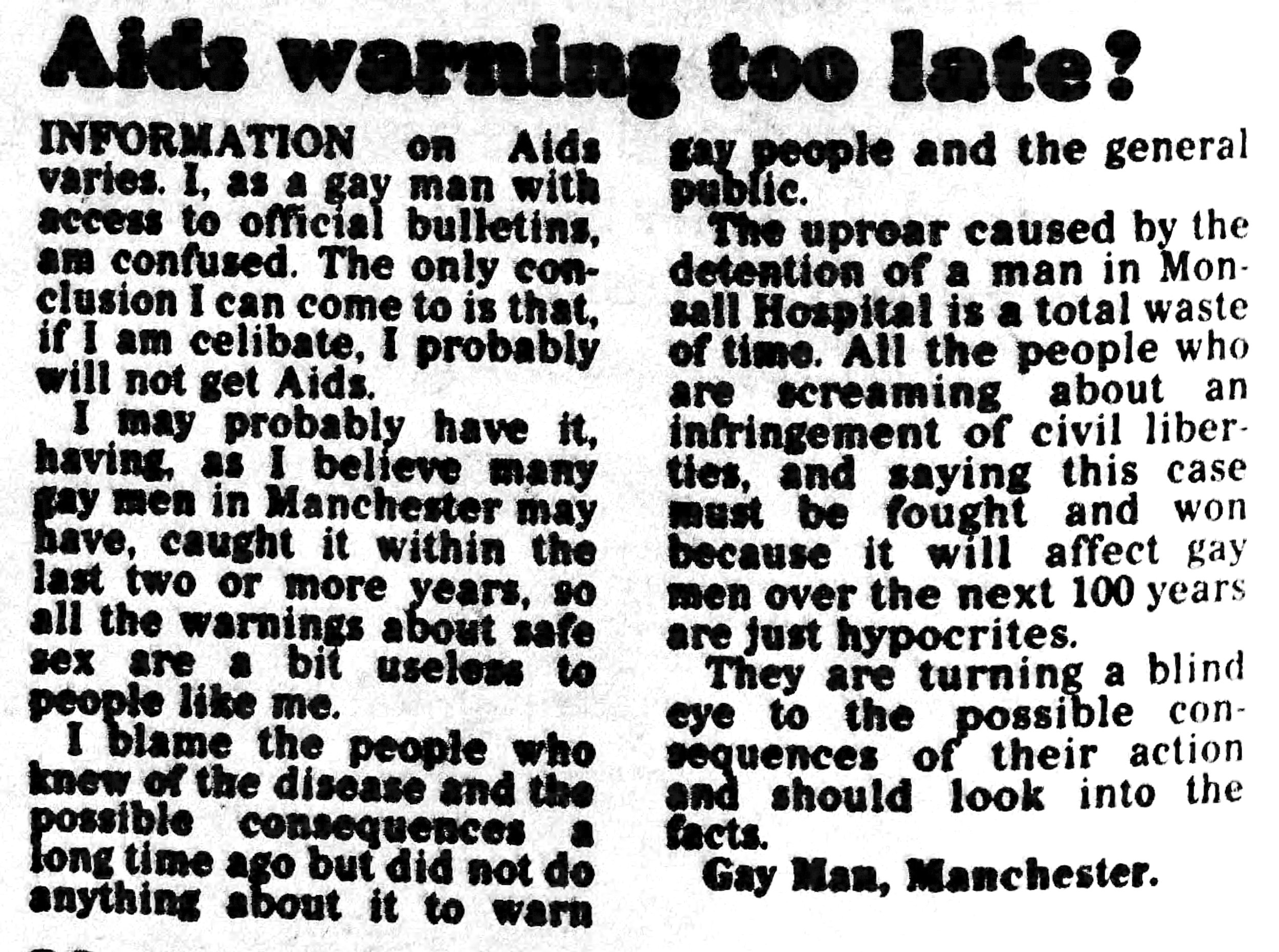 Manchester Evening News 7 Oct. 1985