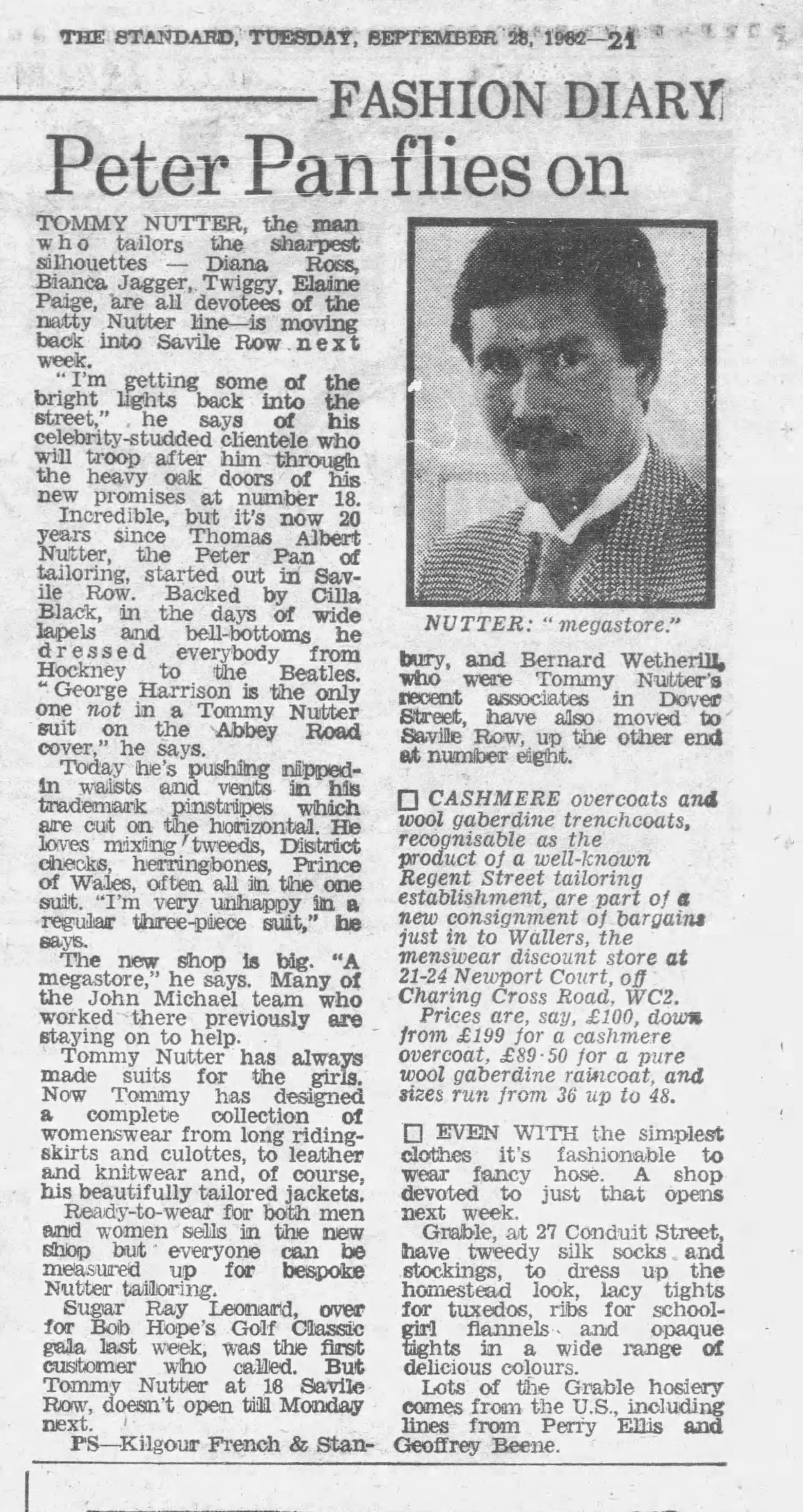 Evening Standard 28 Sep 1982