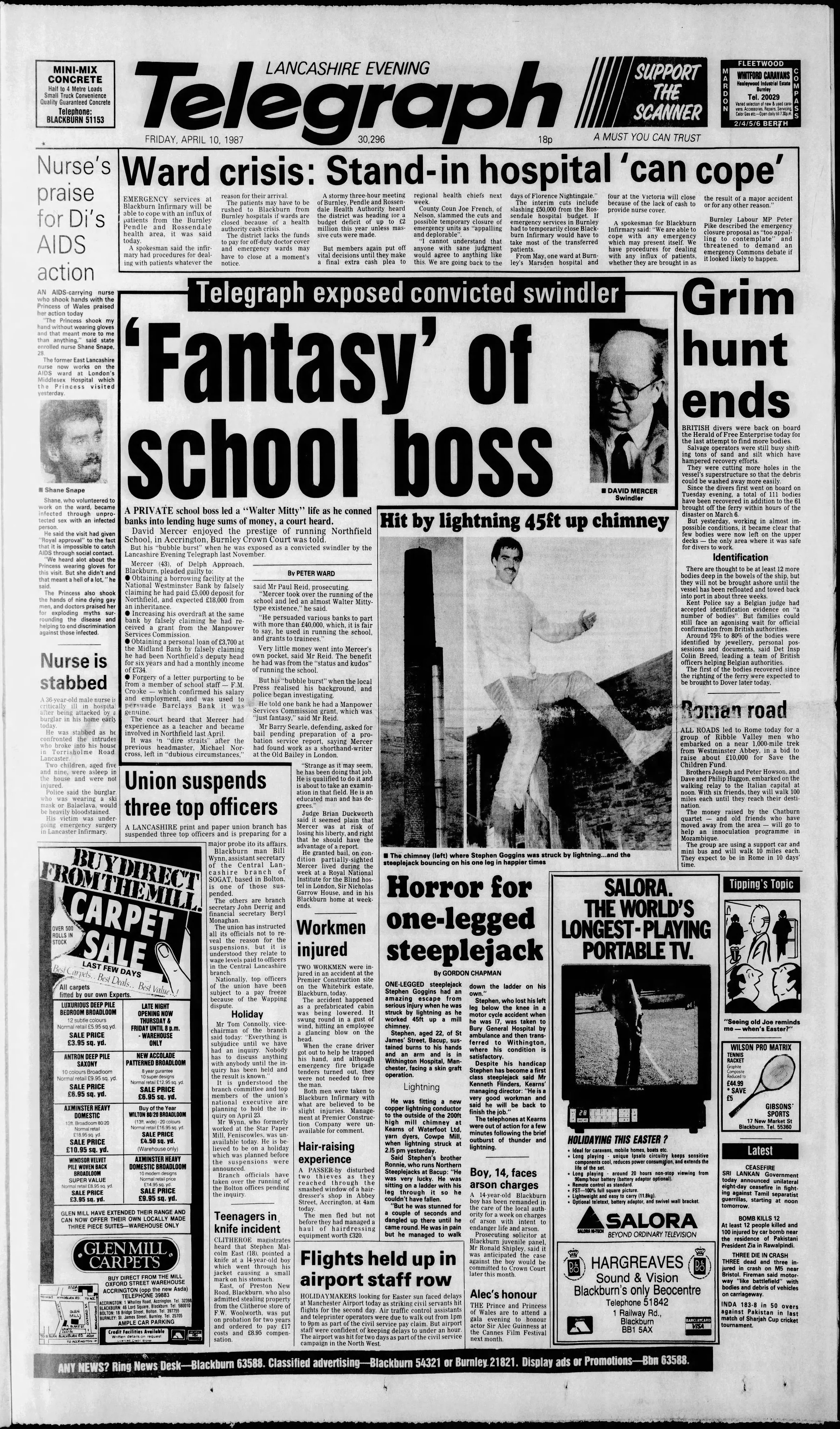 Lancs. Telegraph 10 Apr 1987