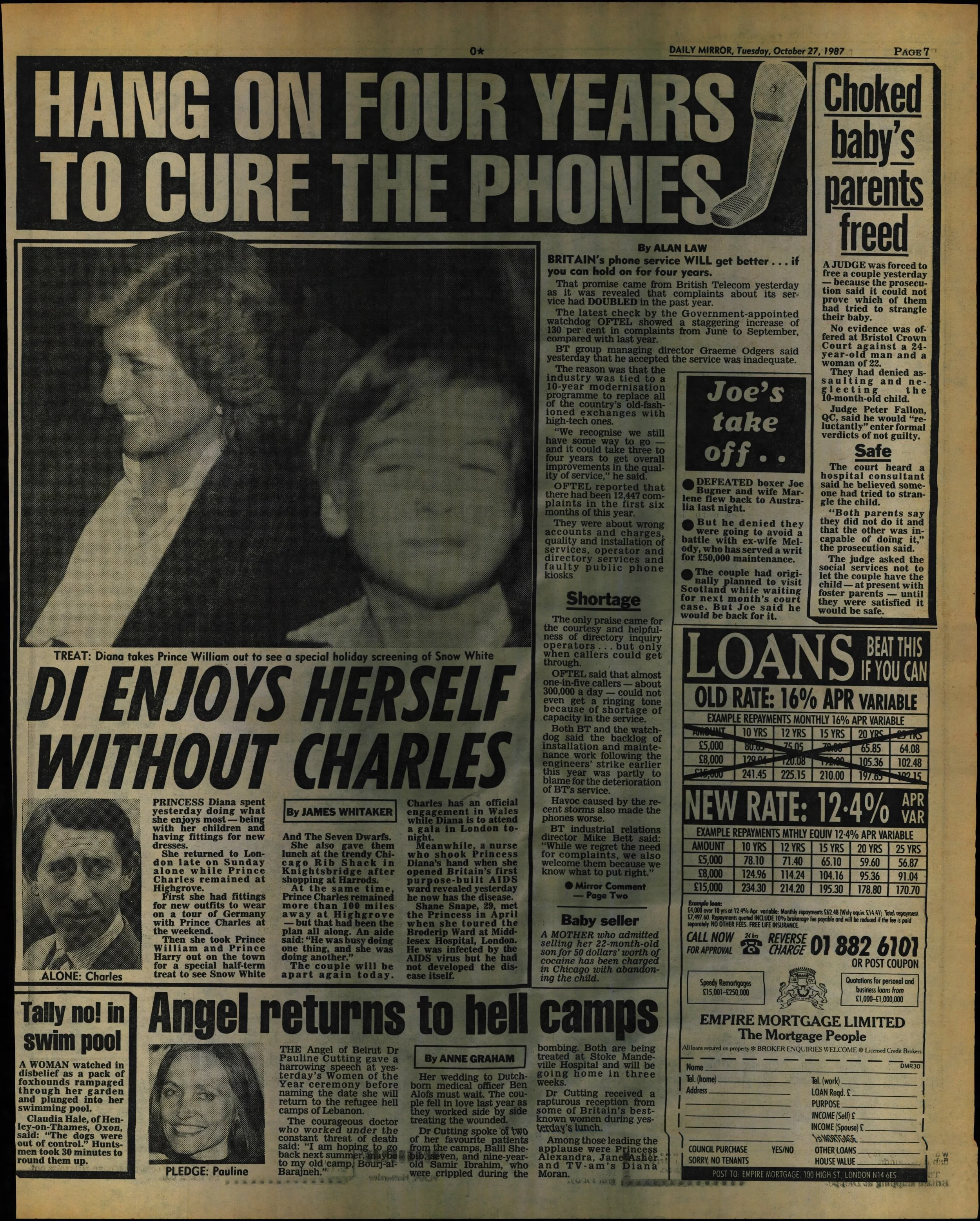 Daily Mirror 27 Oct 1987