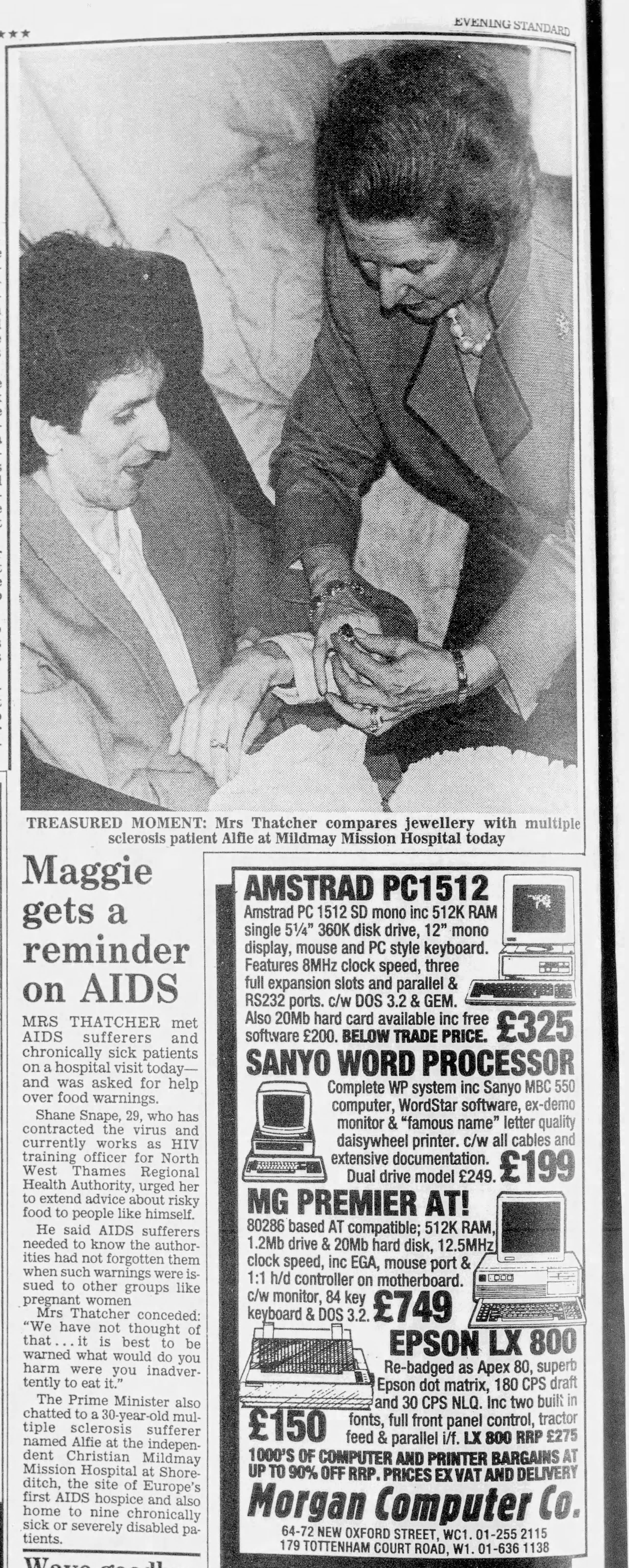 Evening Standard 3 Aug 1989