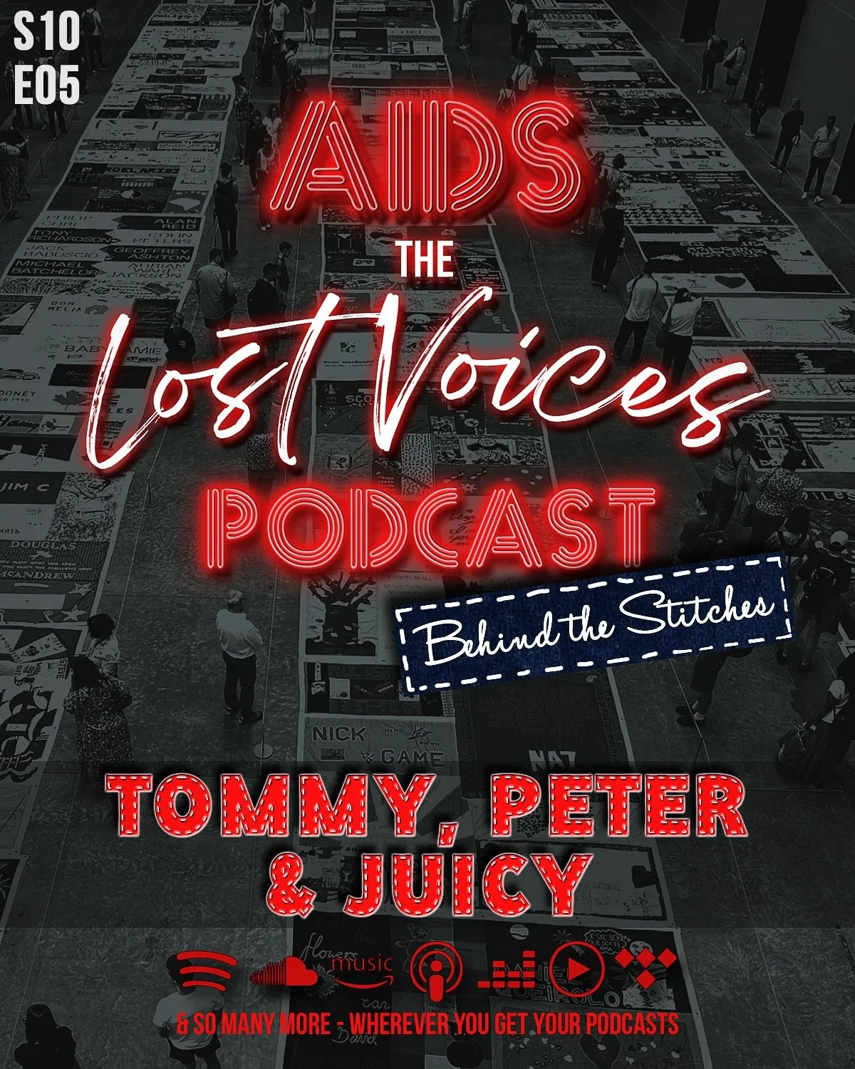 🎙️SERIES FINALE: 🚨 UK AIDS QUILT: Behind the Stitches - Tommy, Peter &amp; Juicy🧵🪡

🧵Having been moved by the UK AIDS Quilt display at the Tate Modern and in response to several requests from those who knew the individuals memorialised on the qu
