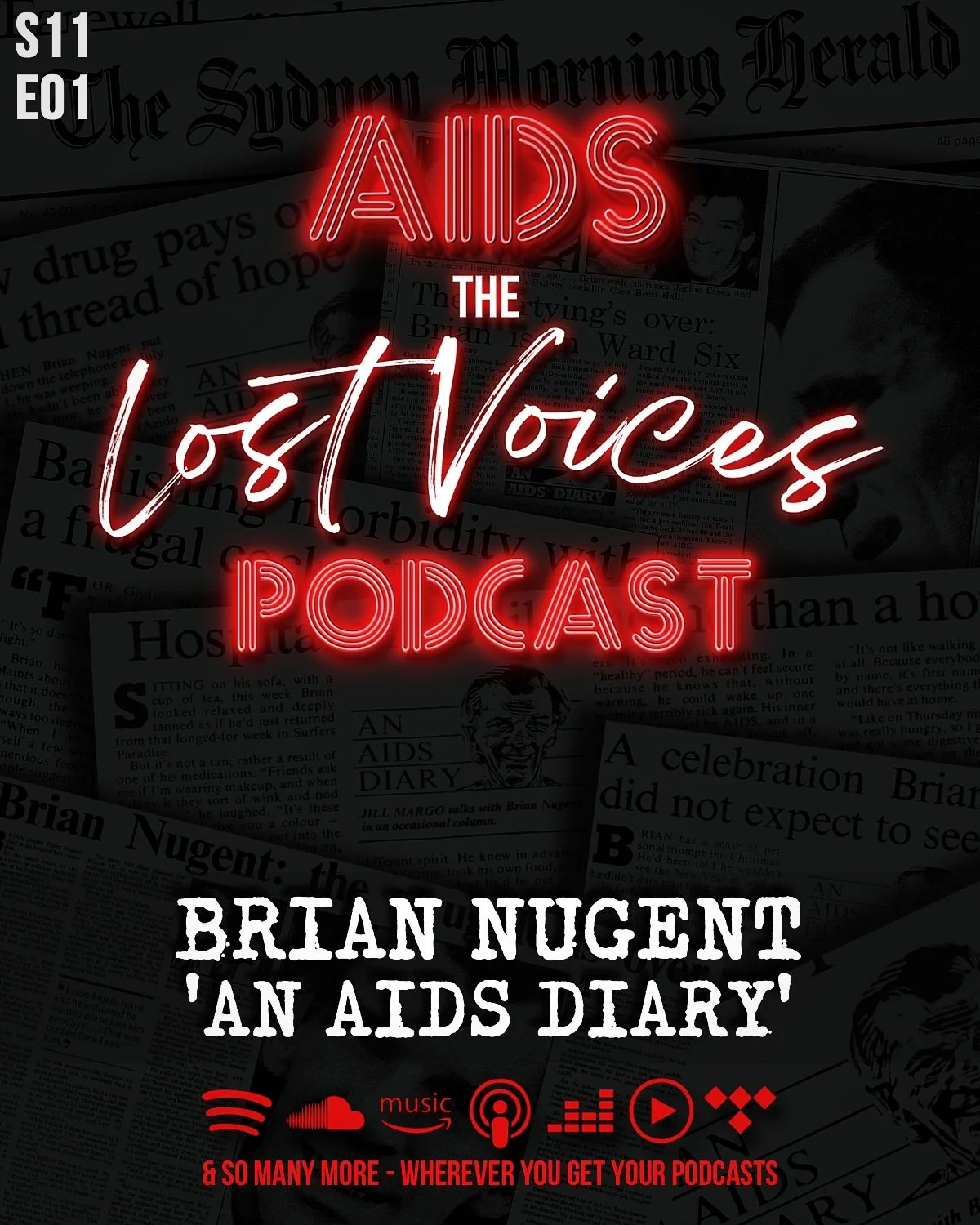 🚨🎙️NEW EPISODE: Brian Nugent - An AIDS Diary🎙️🚨

🇮🇪🇦🇺Brian Nugent, originally from Waterford, Ireland emigrated to Australia in 1979 and was later diagnosed with AIDS in October 1986.

At the time Brian was a well-known Sydney magazine editor