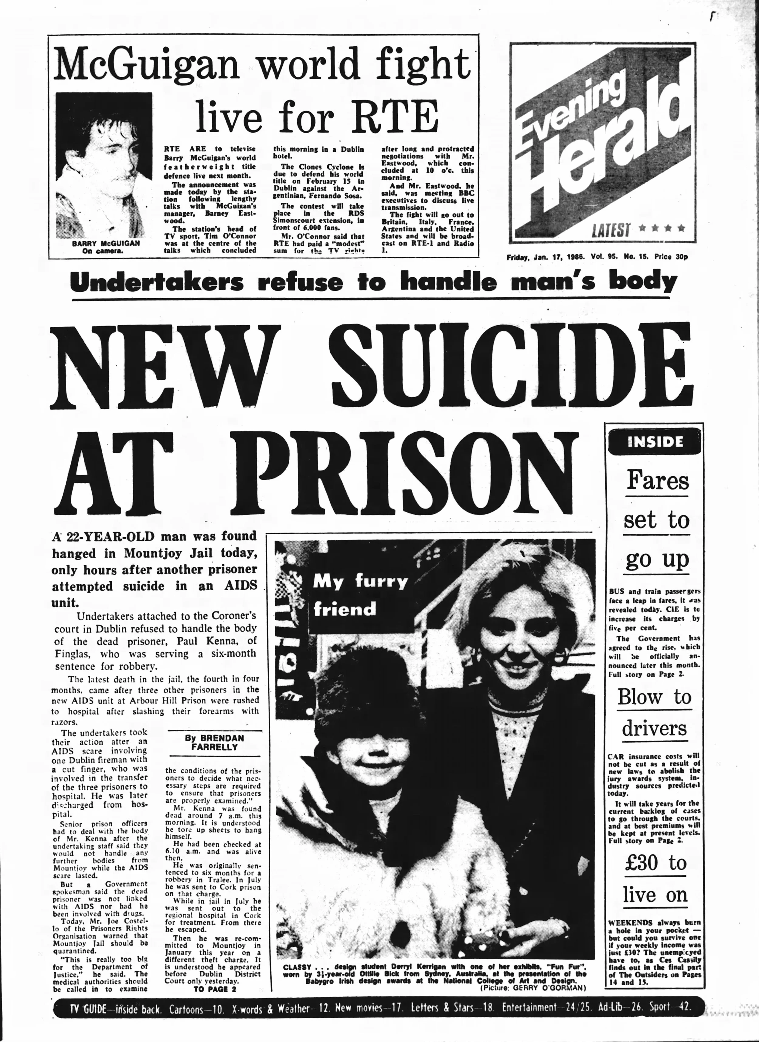 Evening Herald 17 Jan 1986