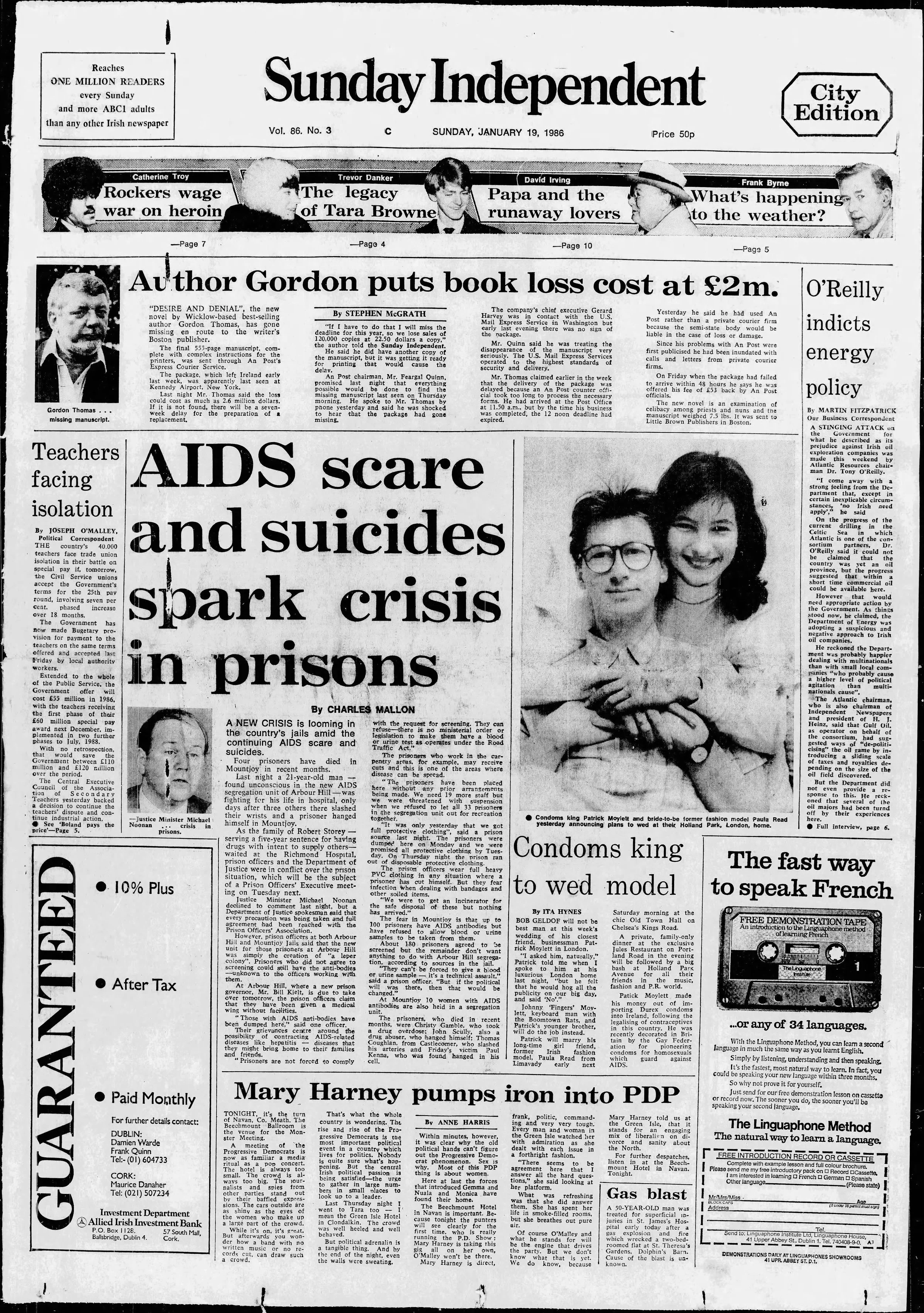 Irish Independent 19 Jan 1986