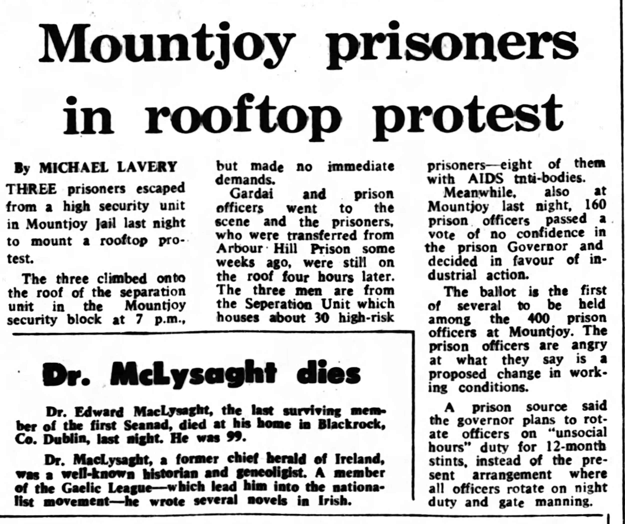 Irish Independent 5 Mar 1986