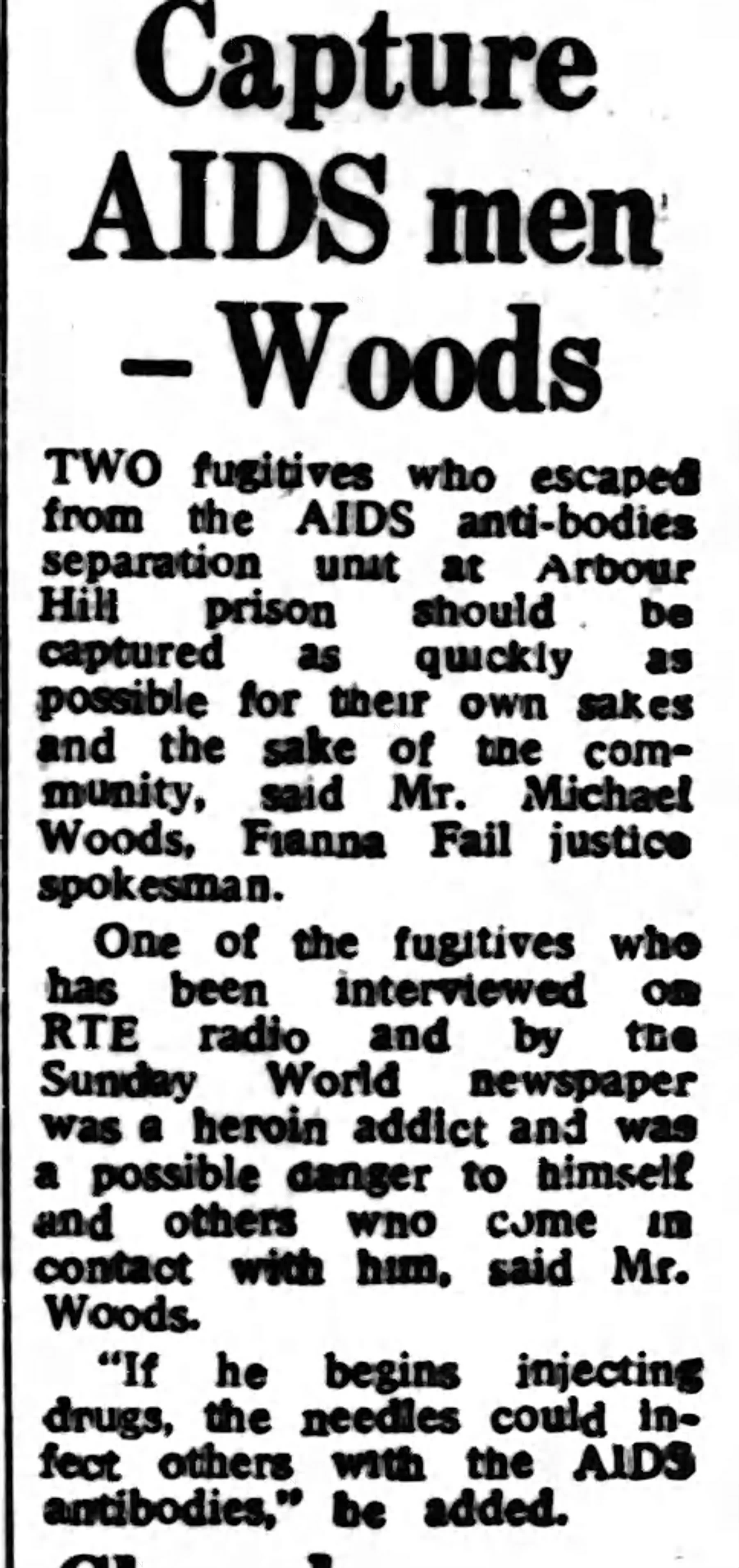 Irish Independent 17 Mar 1986