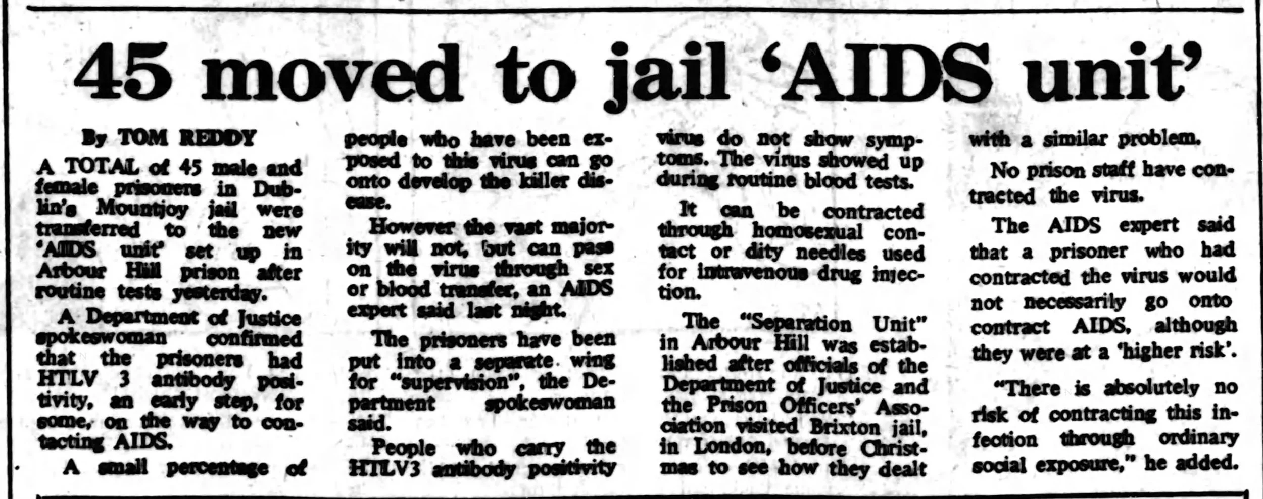 Irish Independent 16 Jan 1986