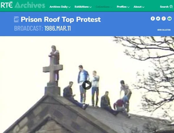 Prison Roof Top Protest - 11 Mar 1986