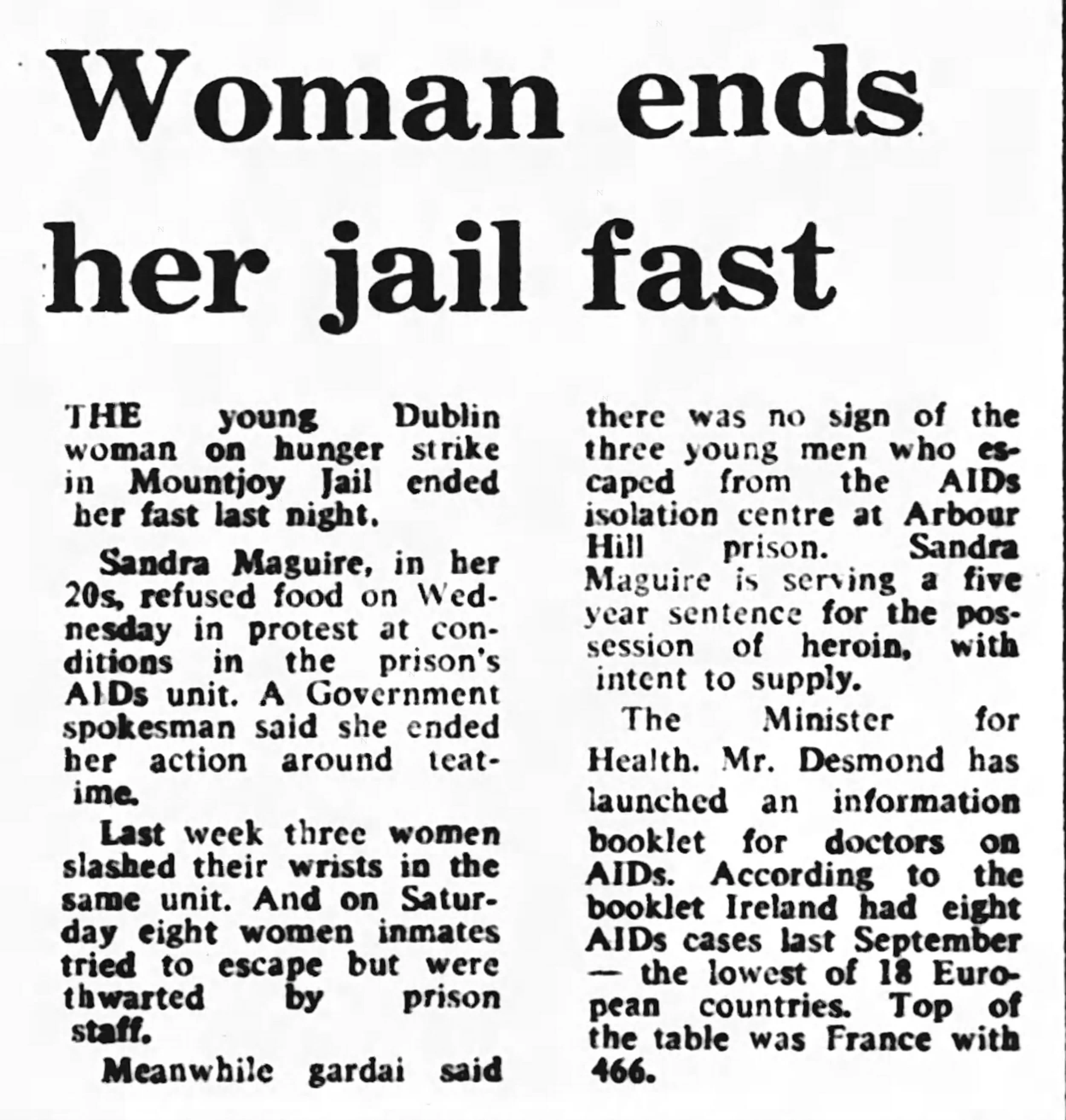 Evening Herald 14 Mar 1986