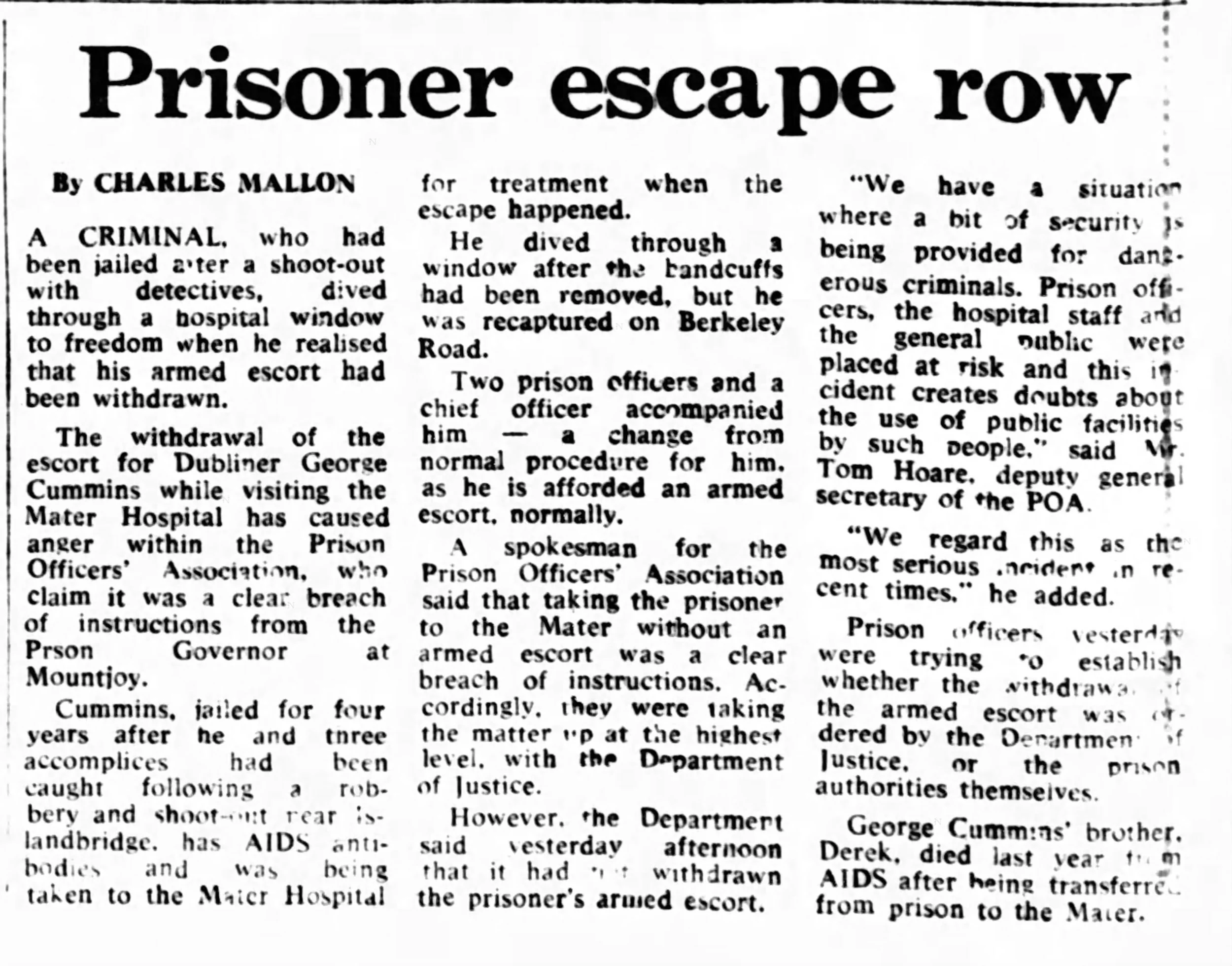 Irish Independent 15 Jan 1988