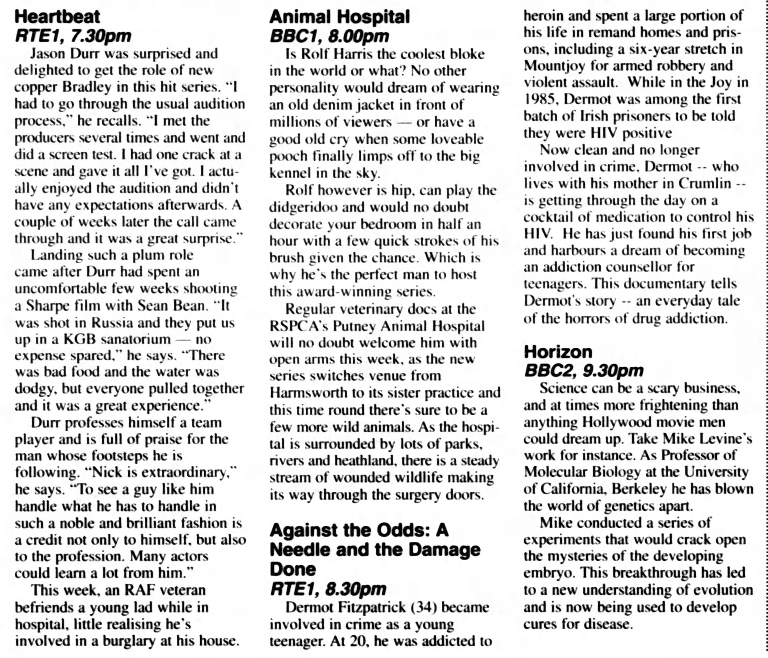 Irish Independent 14 Mar 1998