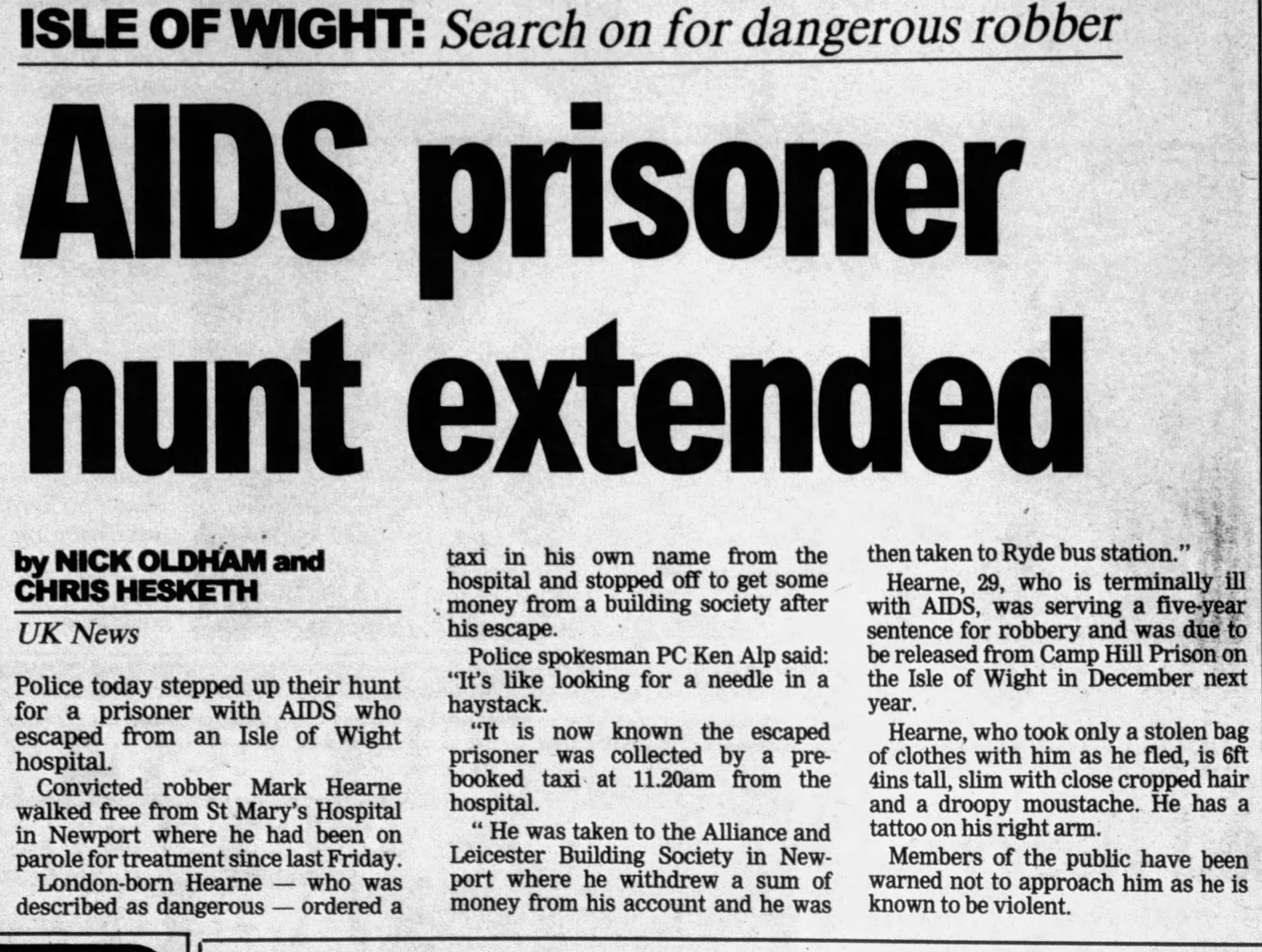 T&amp;A Bradford 25 Aug 1995