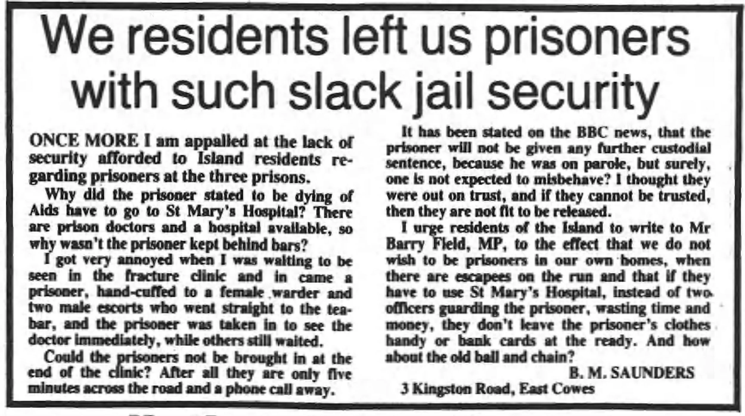 IoW County Press 1 Sep 1995