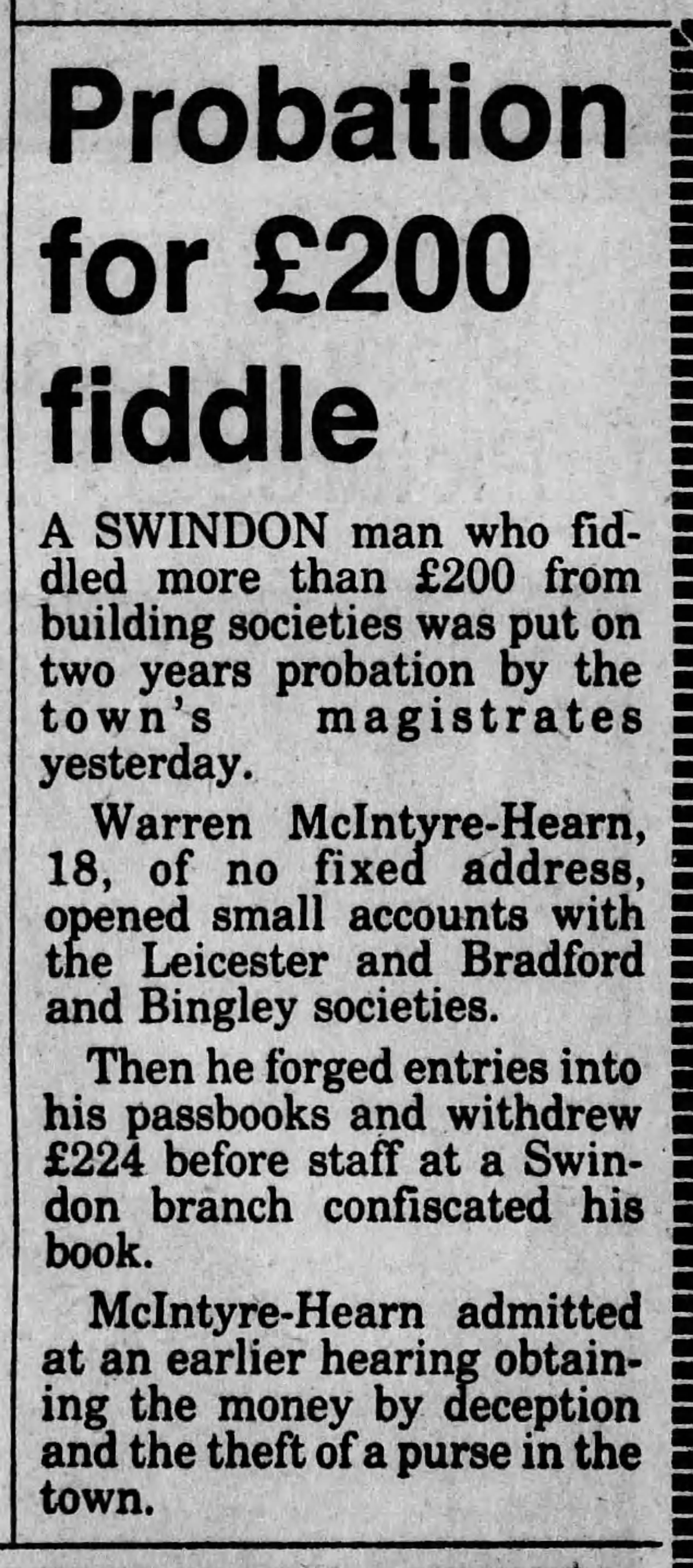 Swindon Advertiser 23 Oct 1984