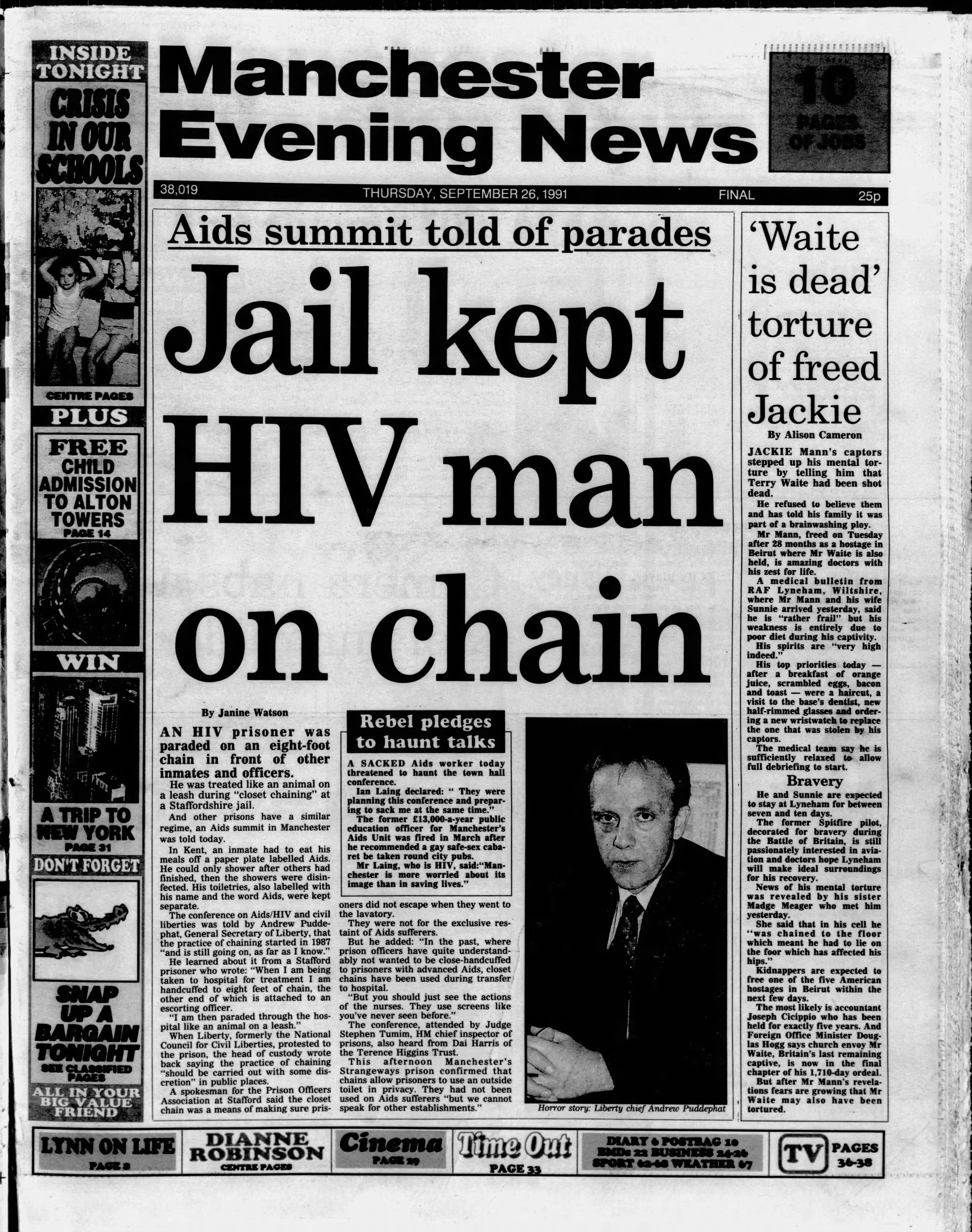 Manchester News 29 Sept 1991