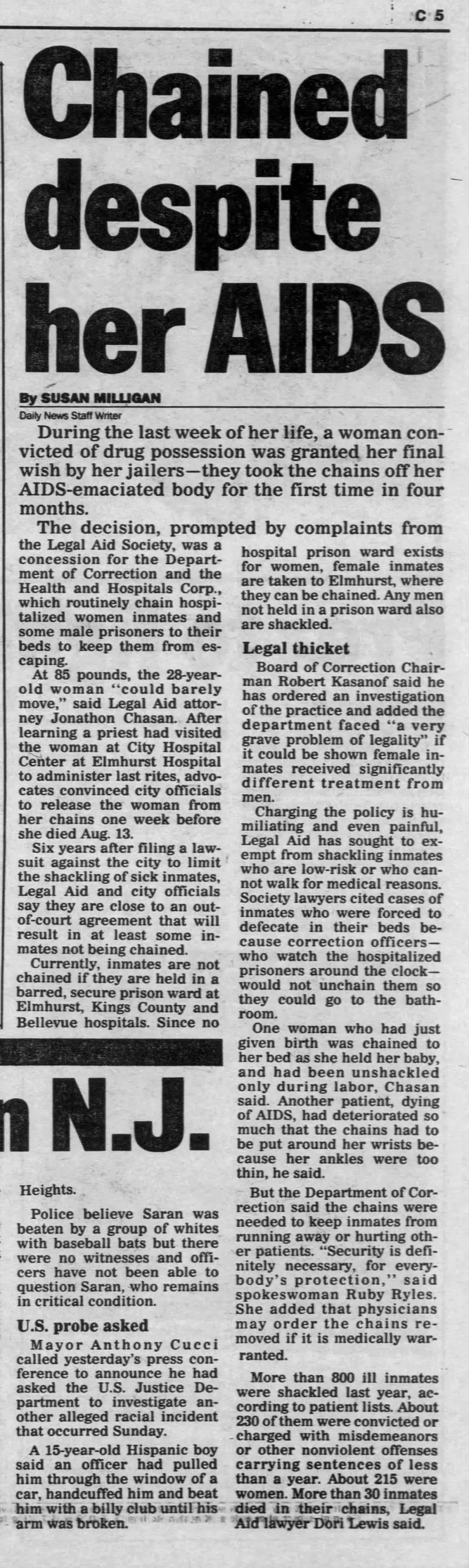 NY Daily News (US) 8 Oct 1987