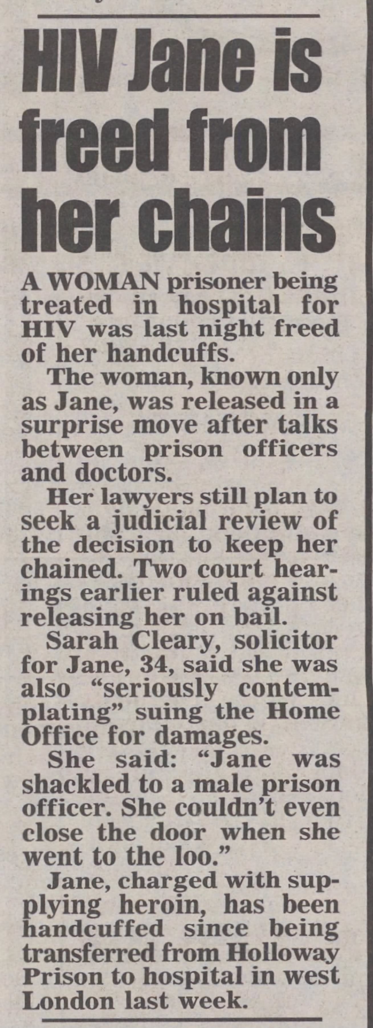 Daily Mirror 18 Jan 1996