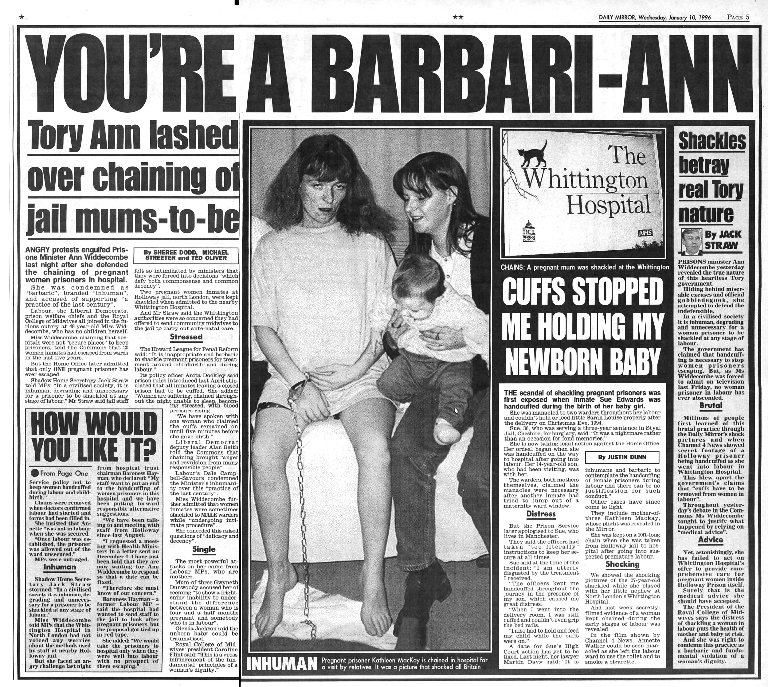 Daily Mirror 10 Jan 1996