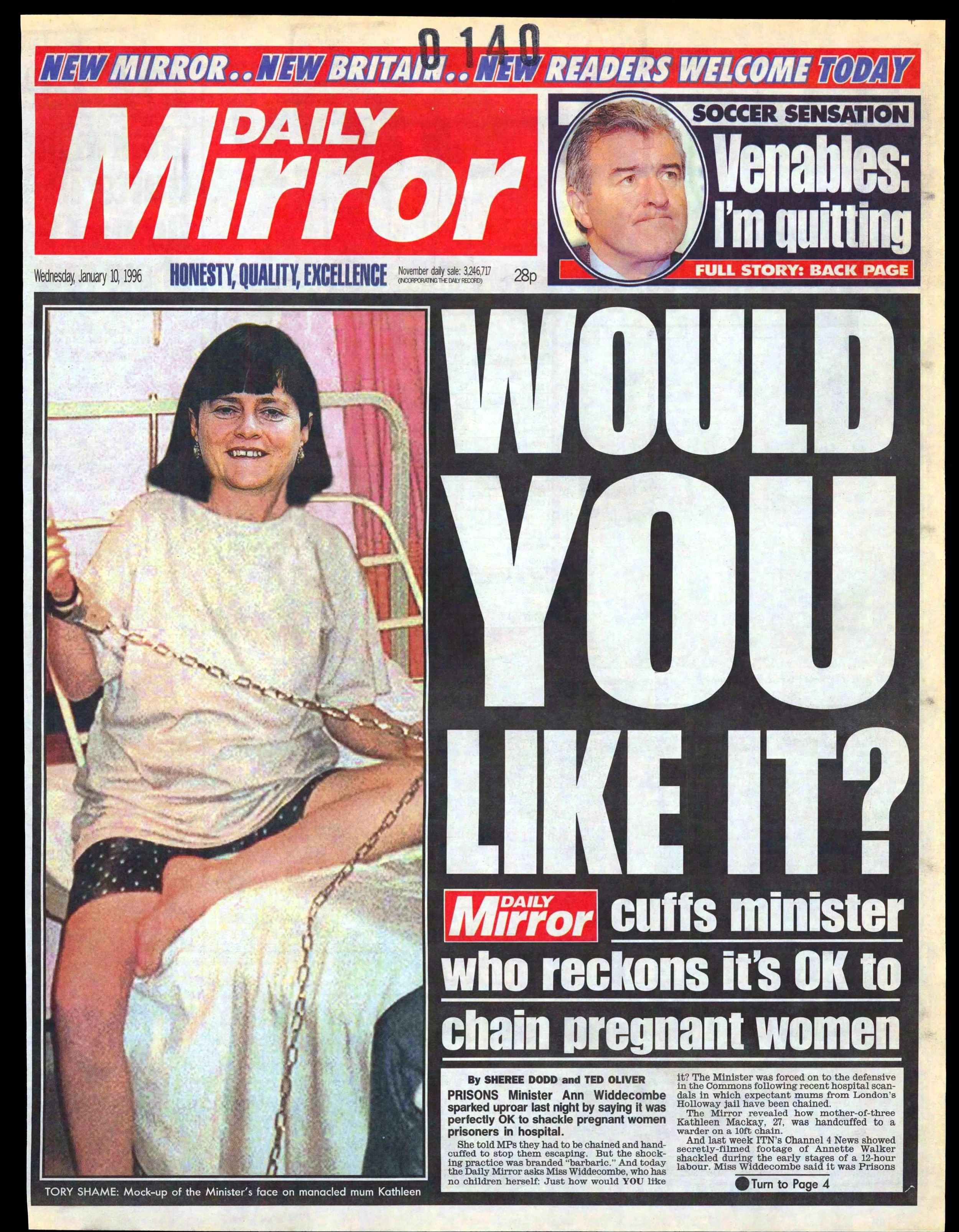 Daily Mirror 10 Jan 1996