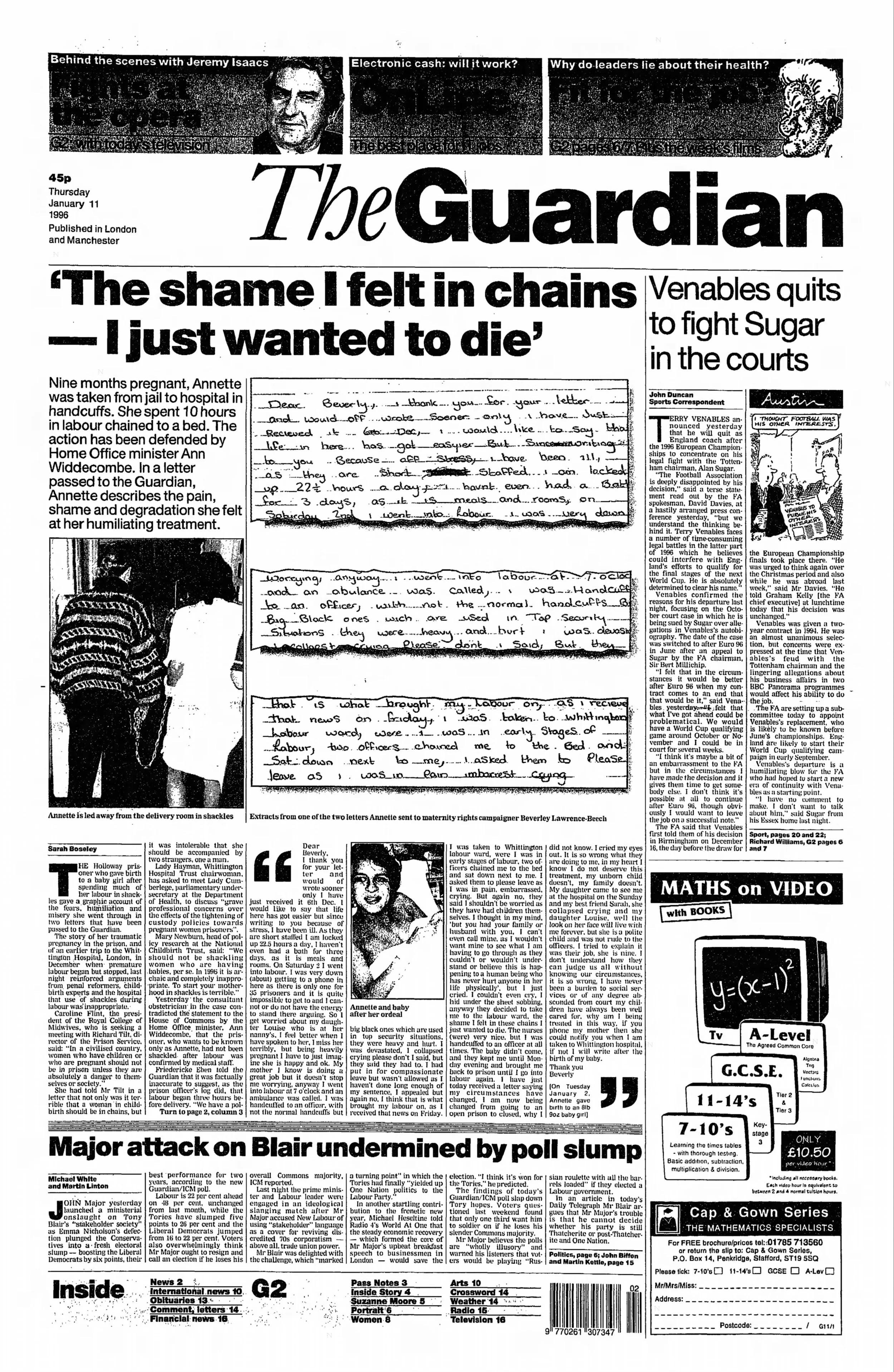 The Guardian 11 Jan 1996