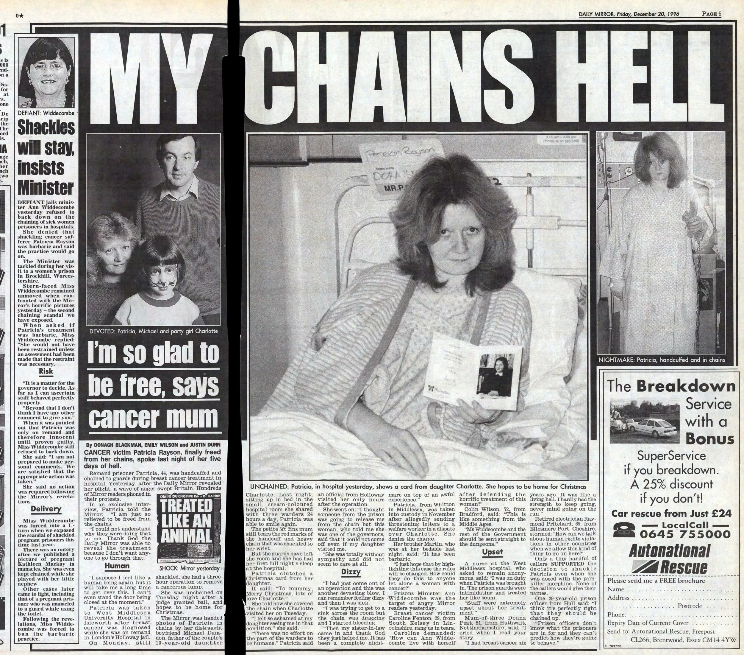 Daily Mirror 20 Dec 1996