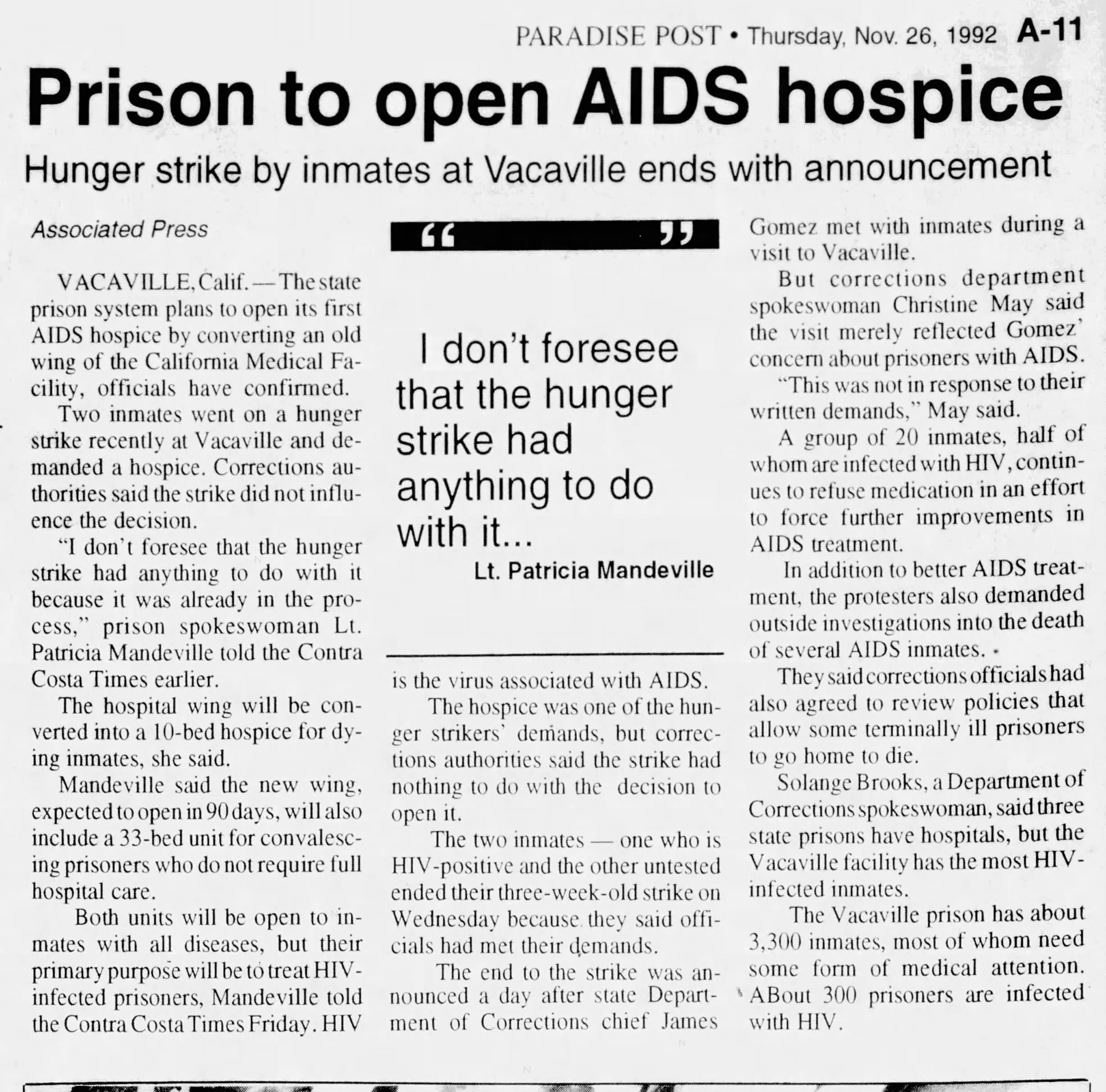 Paradise Post 26 Nov 1992