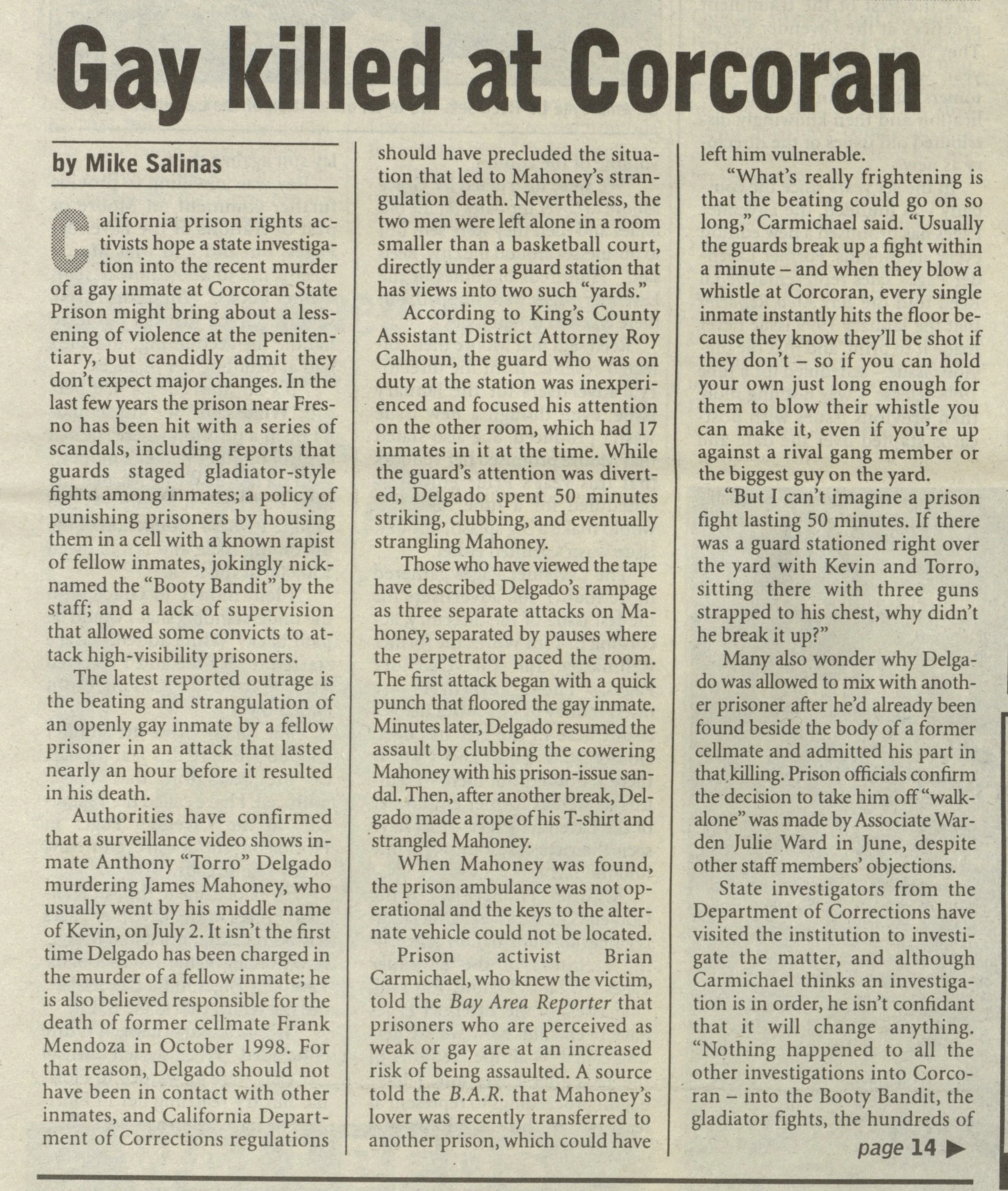 Bay Area Reporter 22 Jul 1999