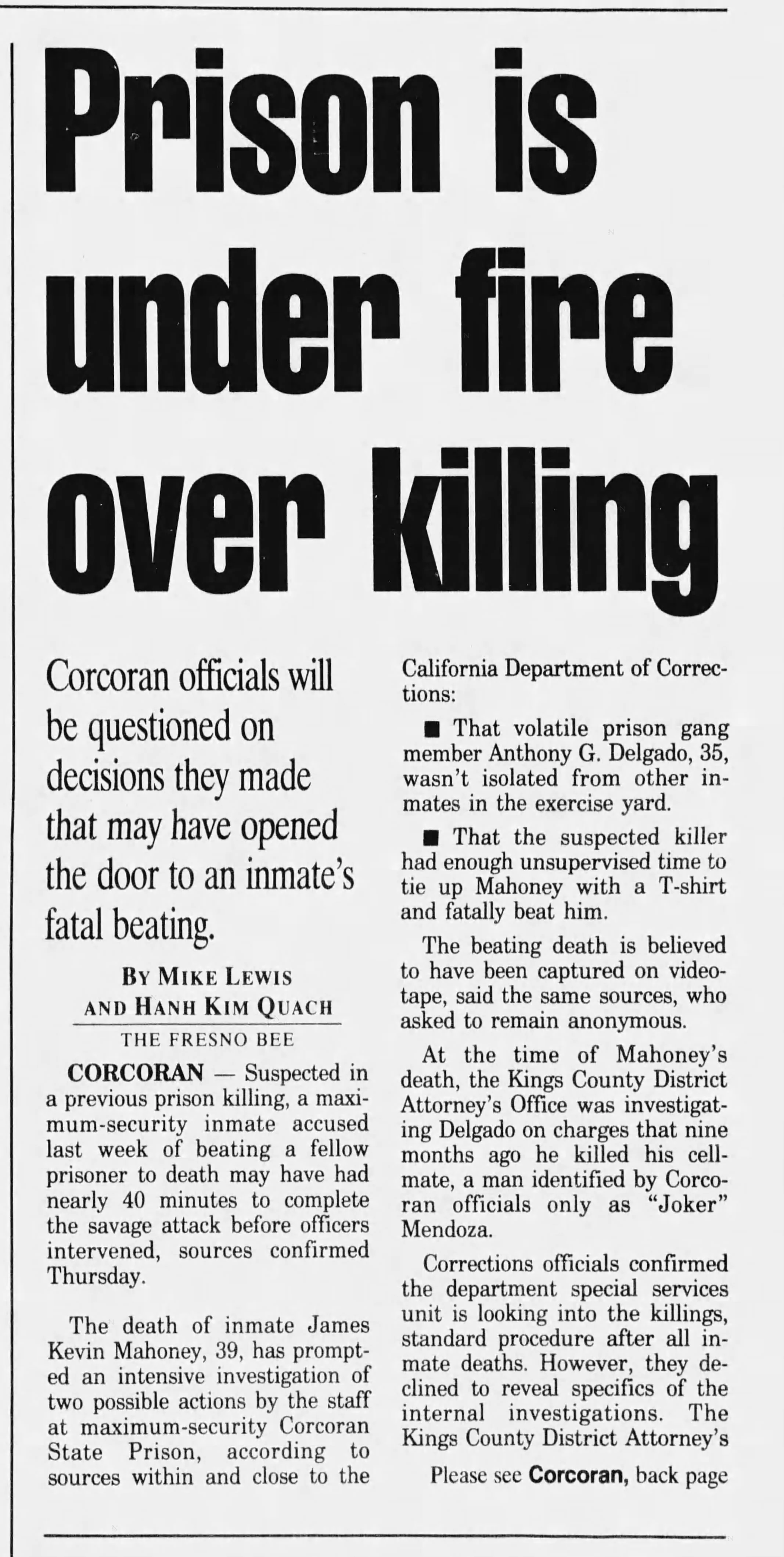 Fresno Bee 9 Jul 1999