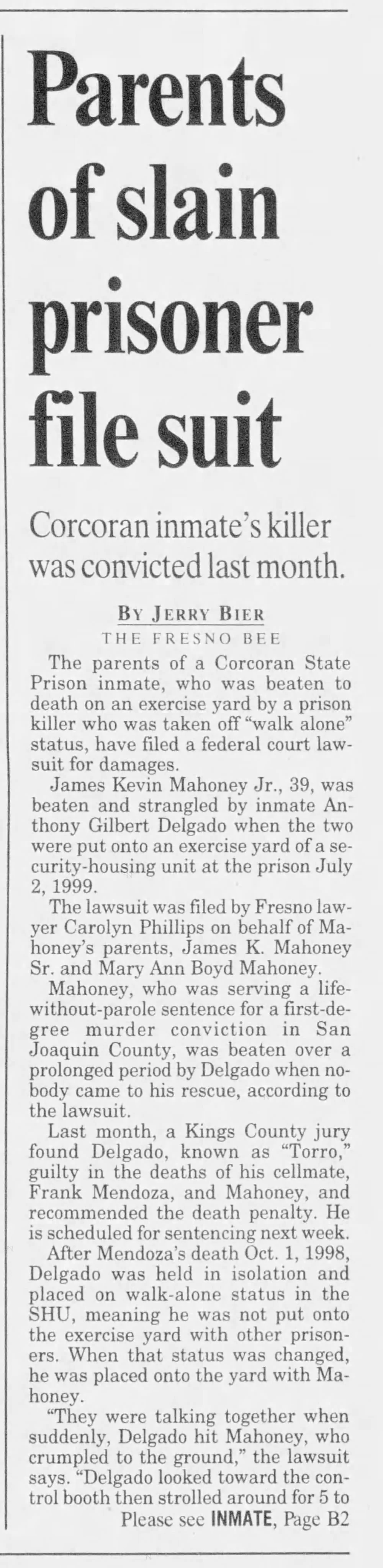 Fresno Bee 14 Jun 2000