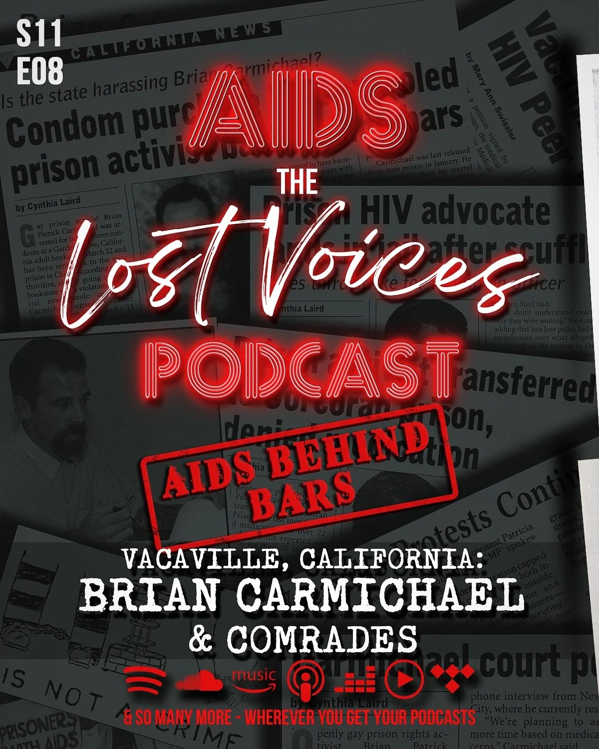 🚨🎙️NEW EPISODE: AIDS Behind Bars - Prison Activist Brian Carmichael🚨 

In this second episode of three, prison HIV activist Brian Carmichael is released on parole in 1996 and takes up a post as manager of a sober living programme, determined to en